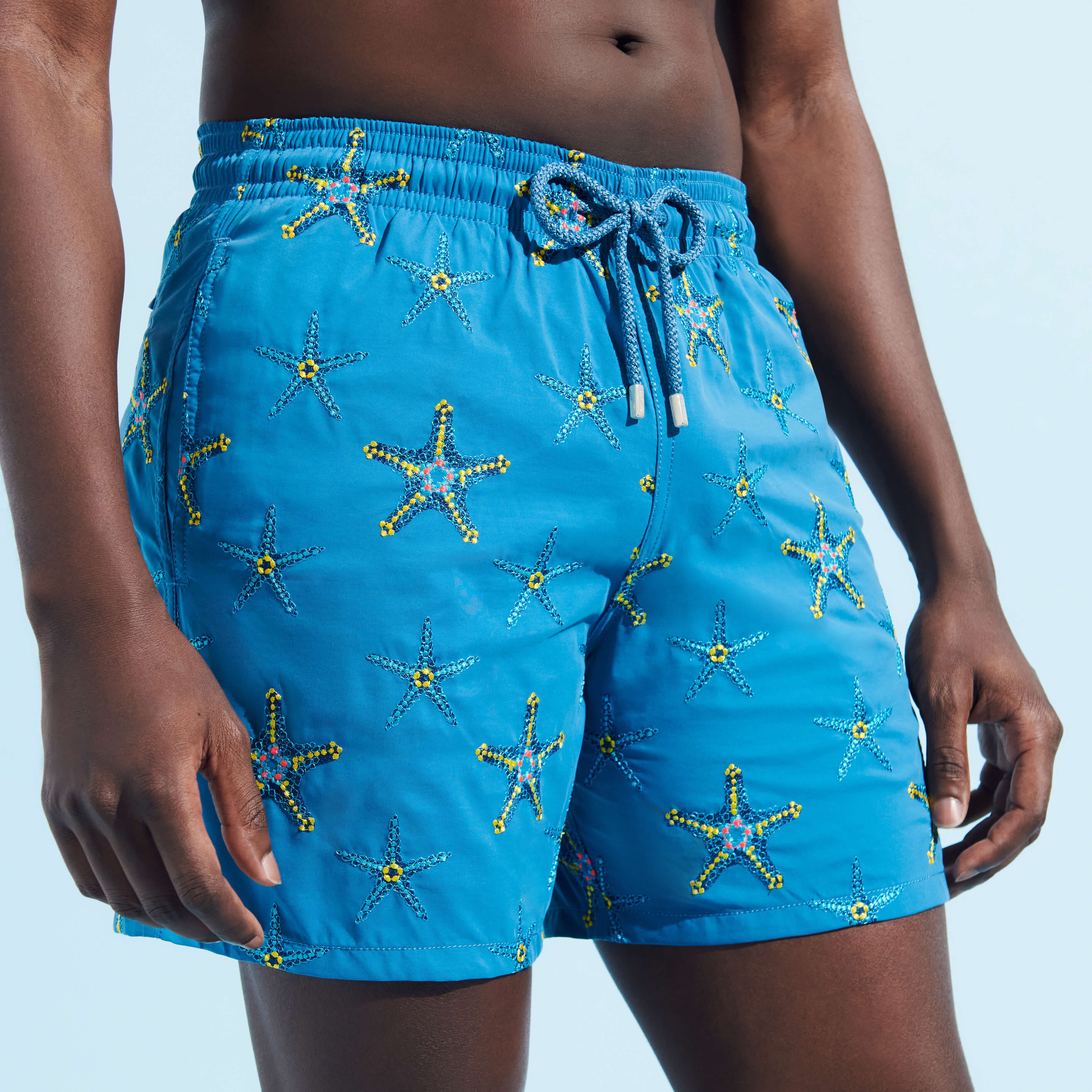 Men Swim Trunks Embroidered Starfish Dance - Limited Edition - 5