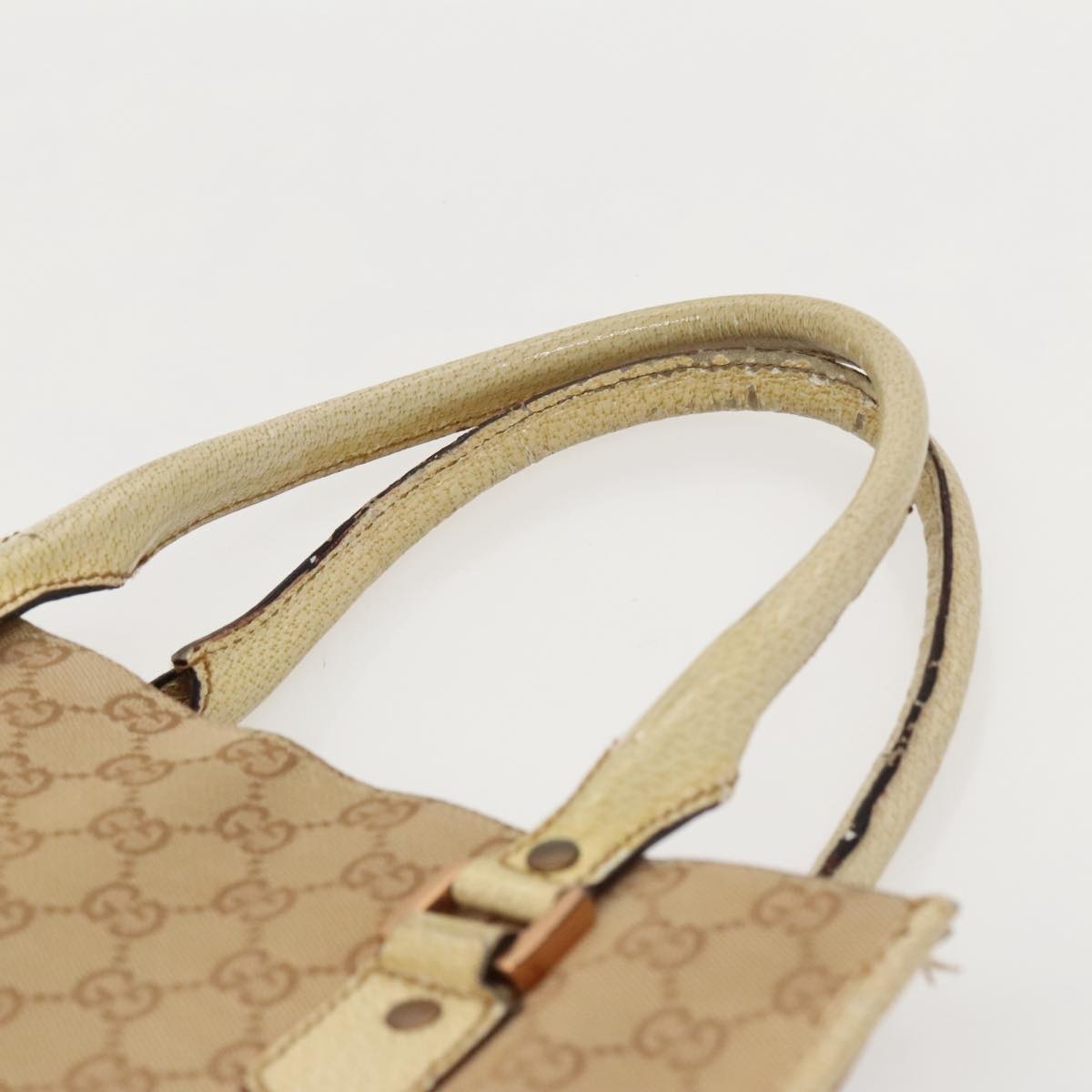 GUCCI GG Canvas Tote Bag Beige Gold - 8