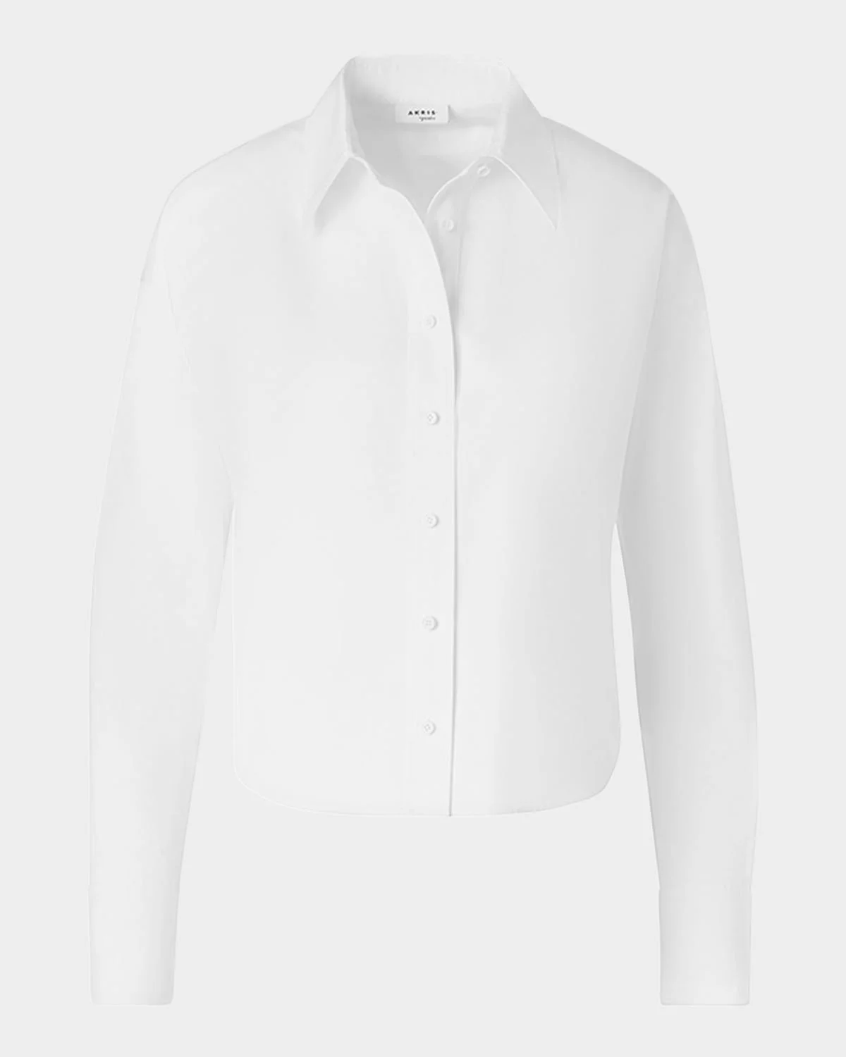 Cotton Poplin Button-Down Shirt - 1