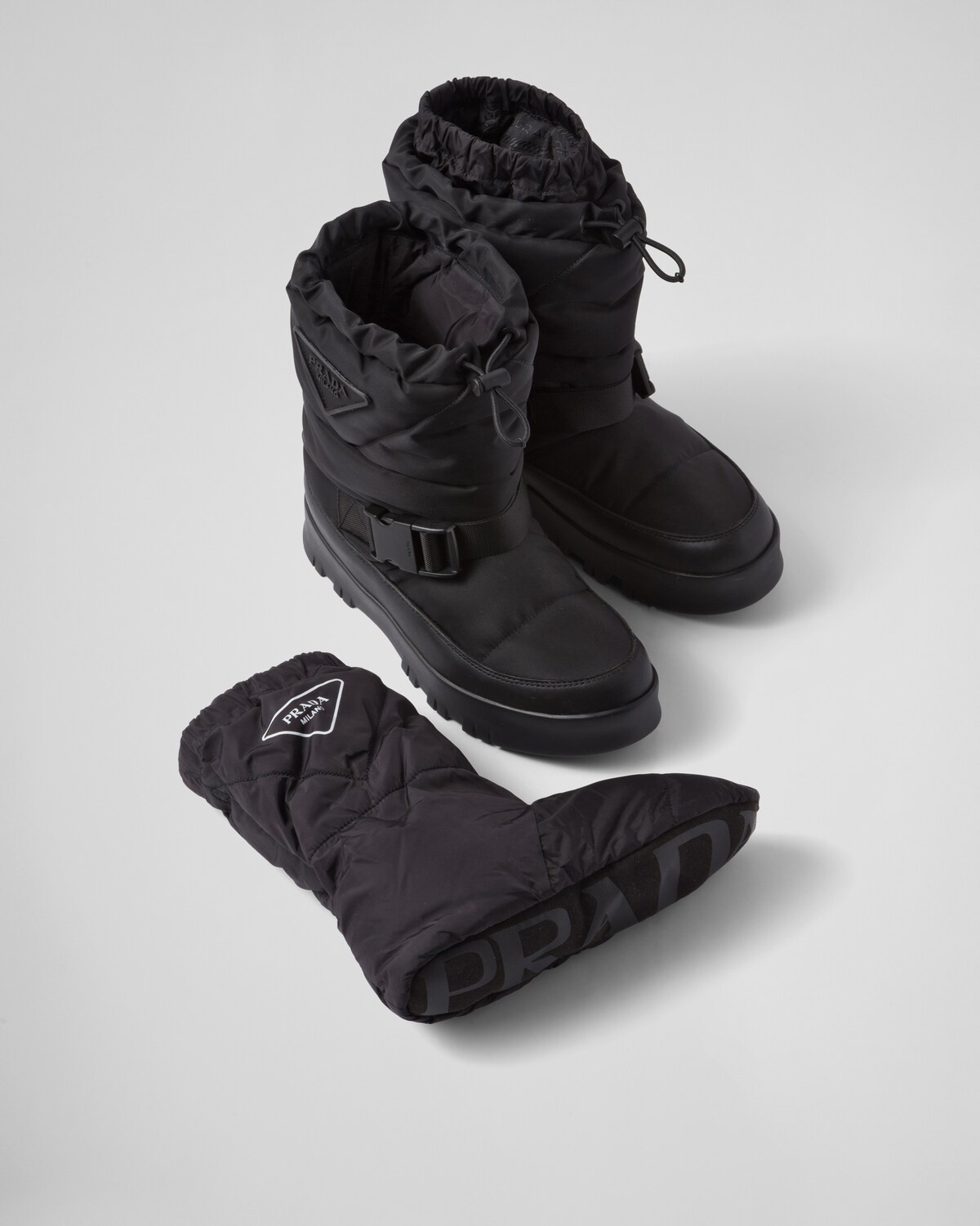 Nylon gabardine booties - 5