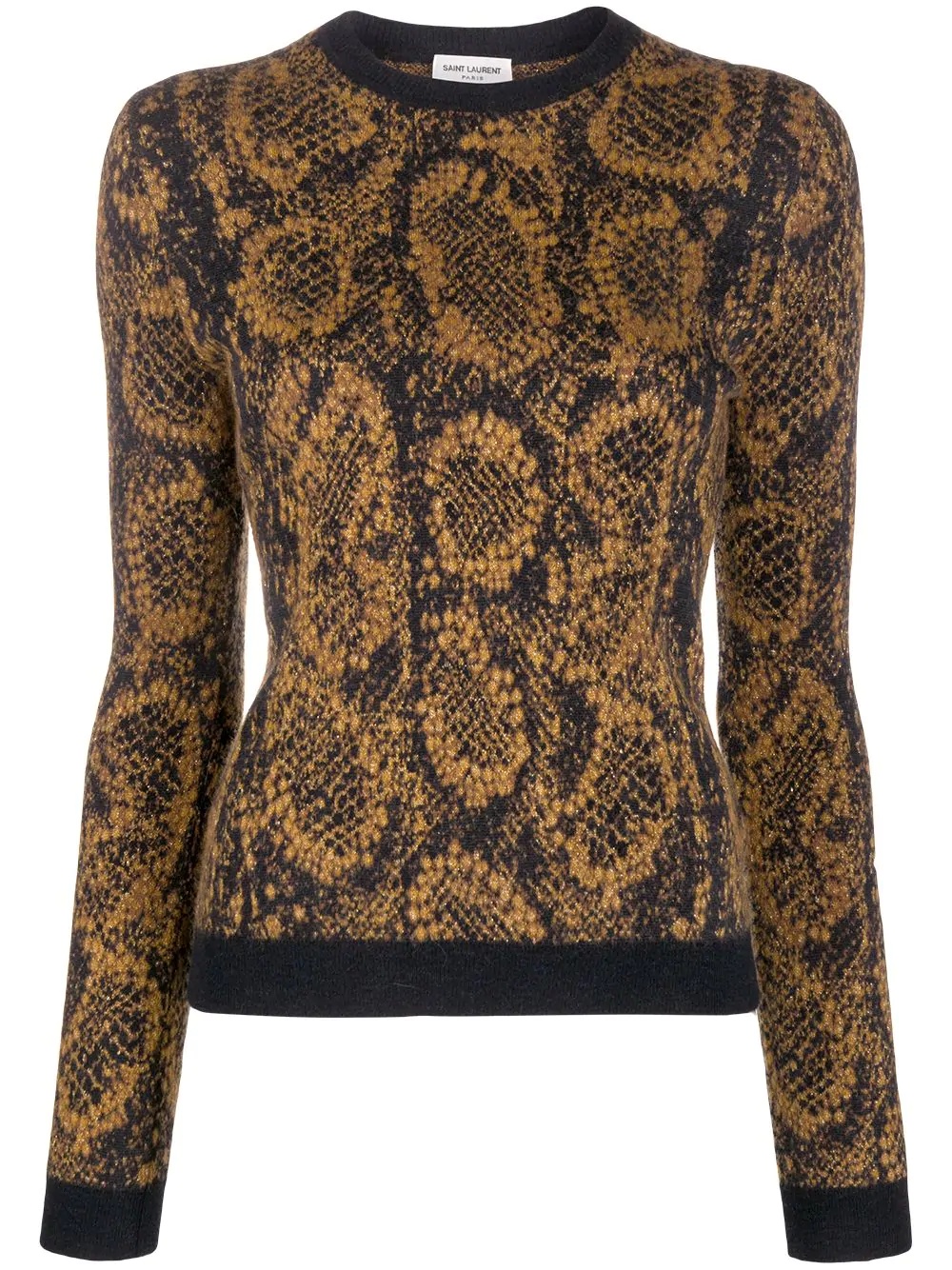 snake-effect jacquard jumper - 1