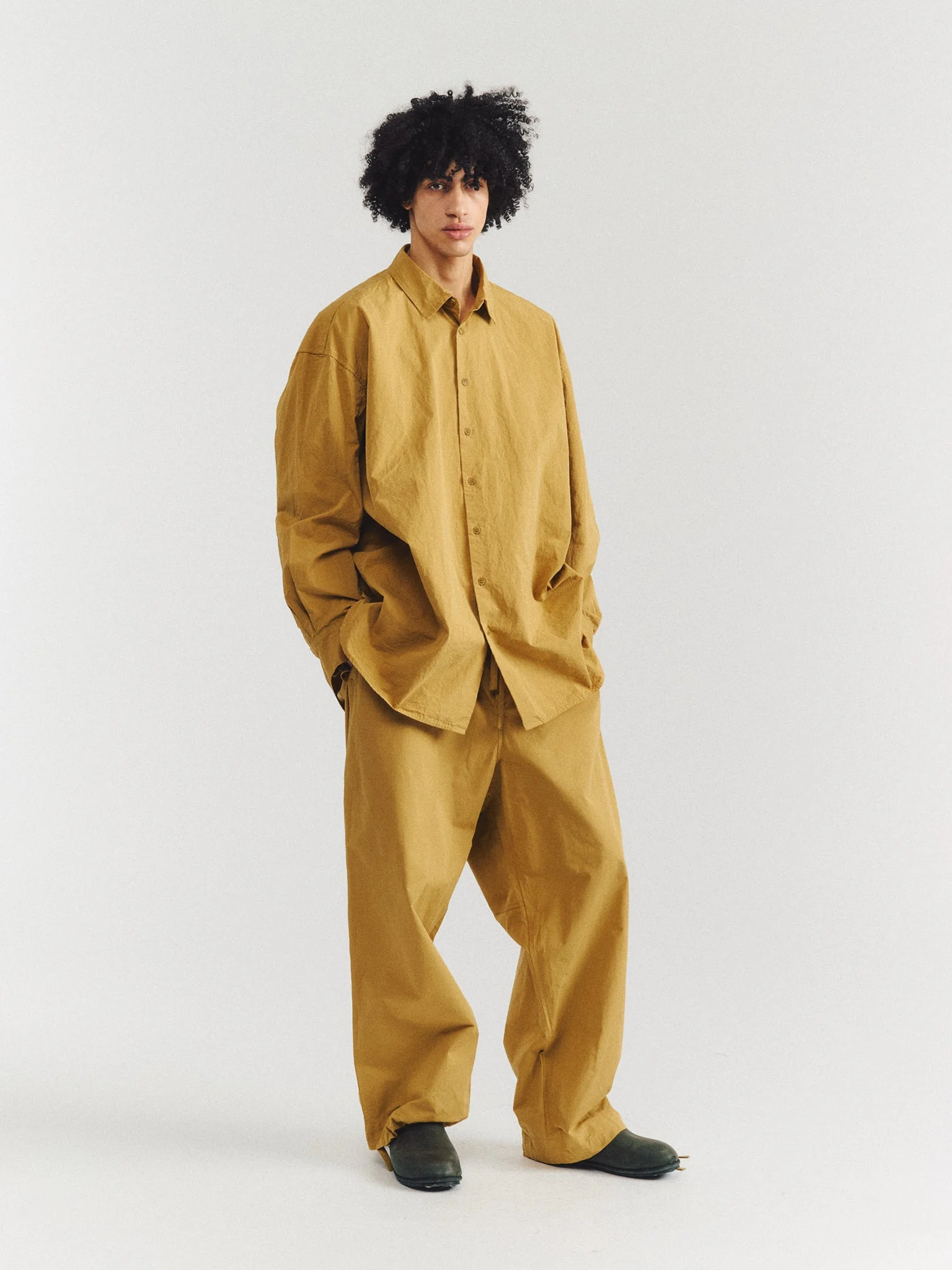 ABEL PANT - PAPER COT - MUSTARD - 1