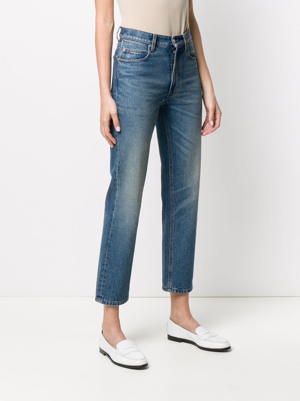 straight-leg cropped jeans - 3