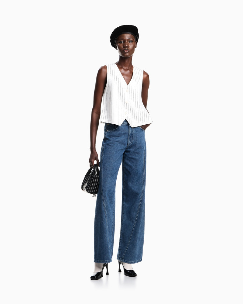 J6F RELAXED-FIT, WORN-LOOK DENIM JEANS 2