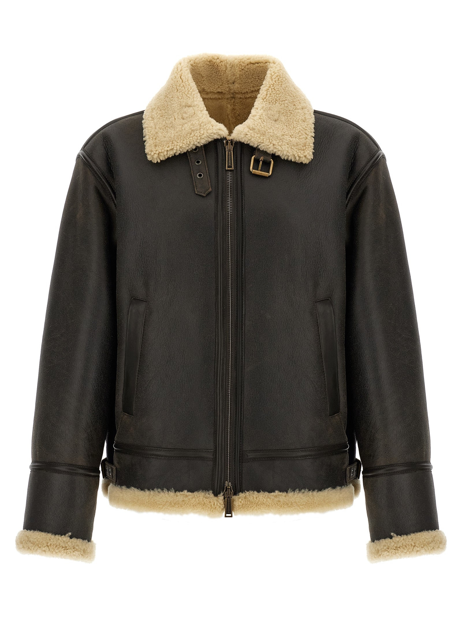 Dsquared2 Men 'Aviator' Sheepskin Jacket - 1