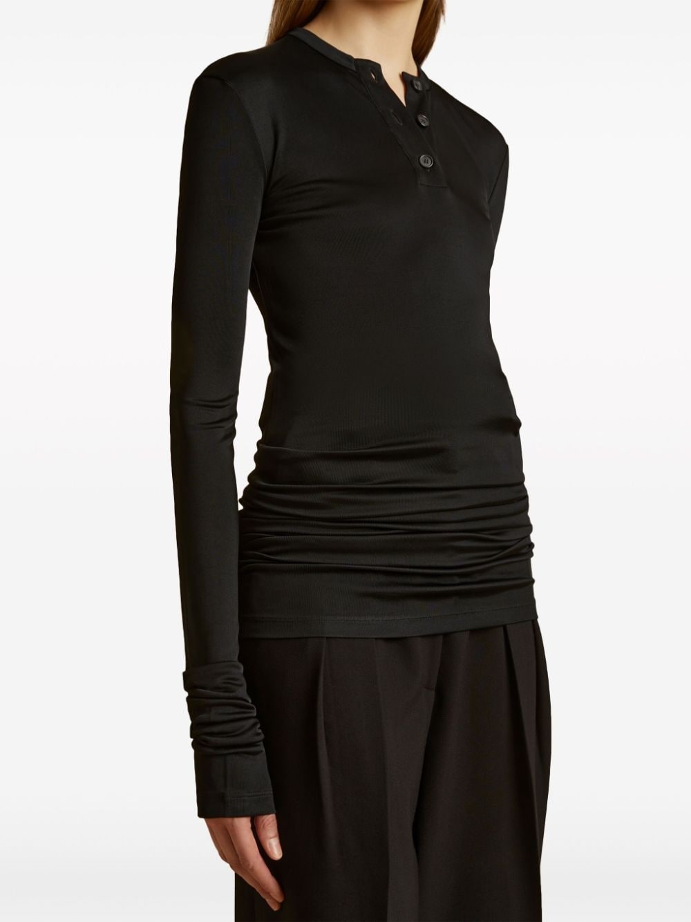 The Byron gathered-detail polo shirt - 10