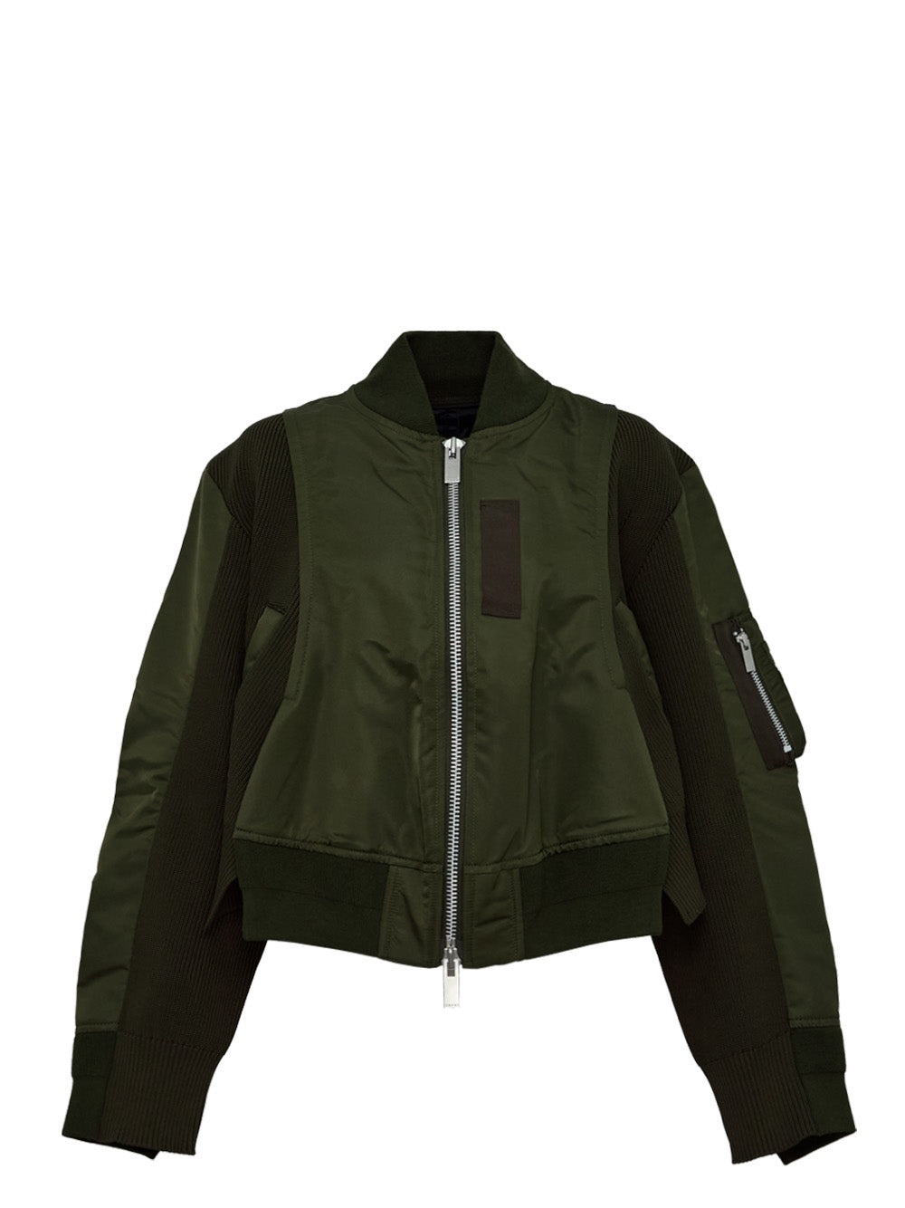 Nylon Twill X Knit Blouson - 1