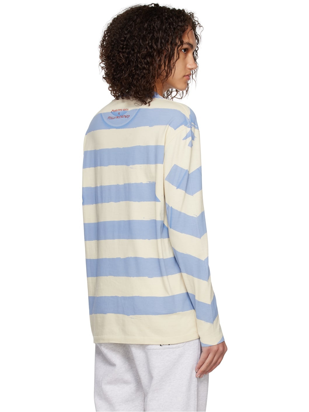 Off-White & Blue Bunny Long Sleeve T-Shirt - 3