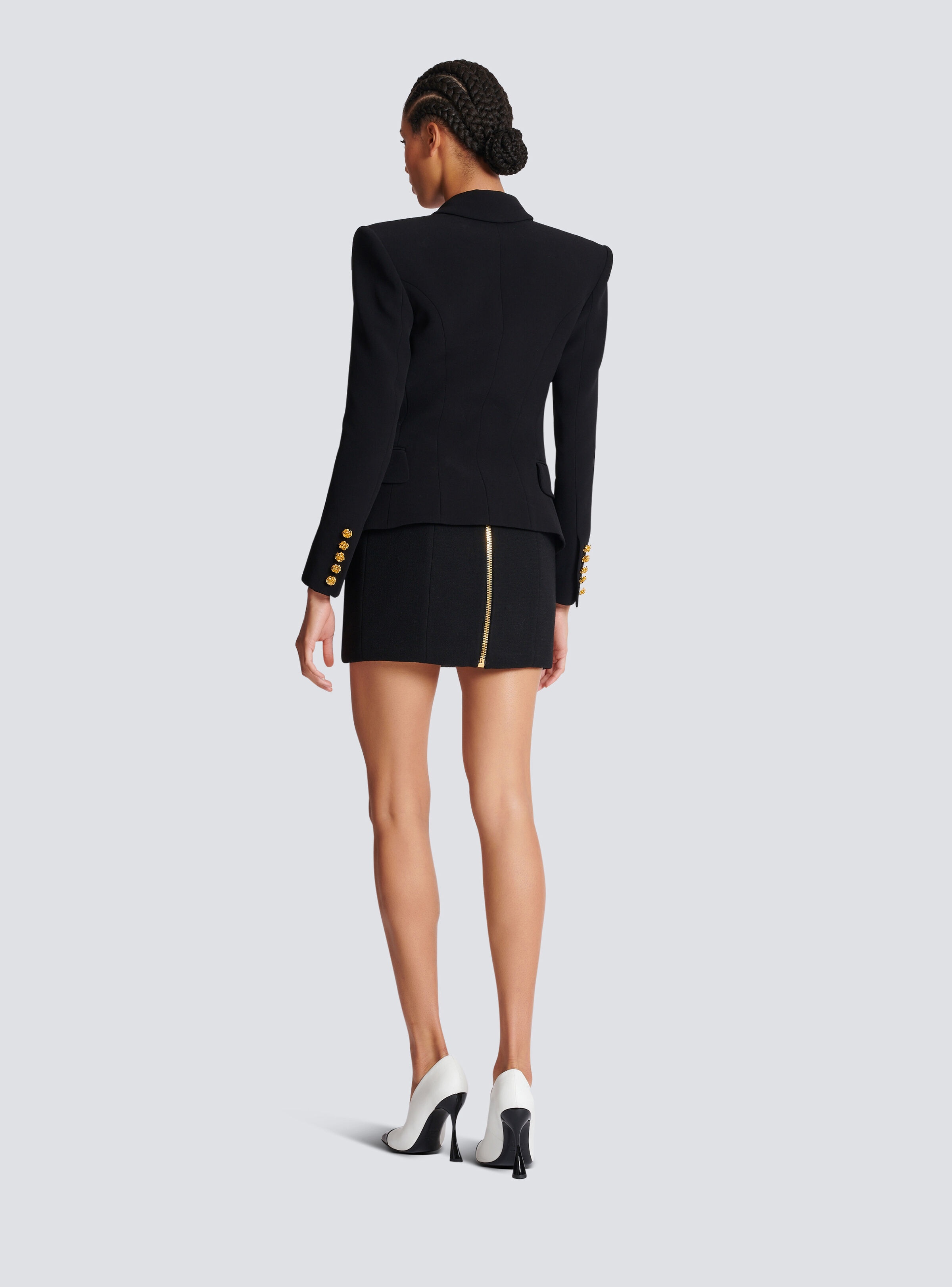 Slim-fit jacket with Roses buttons - 4