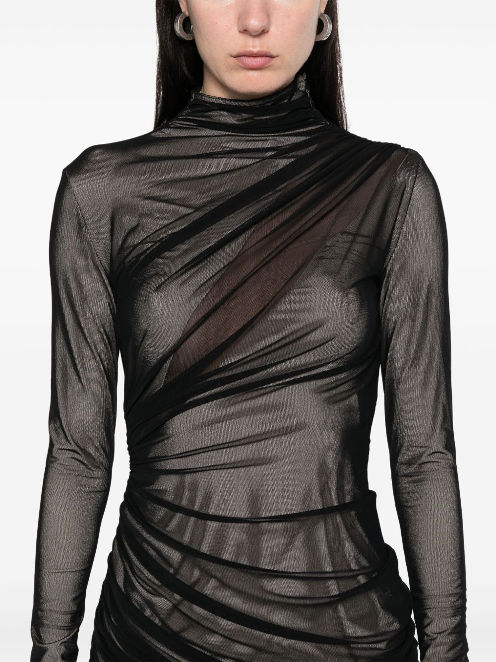 asymetrical double-layered dress - 5