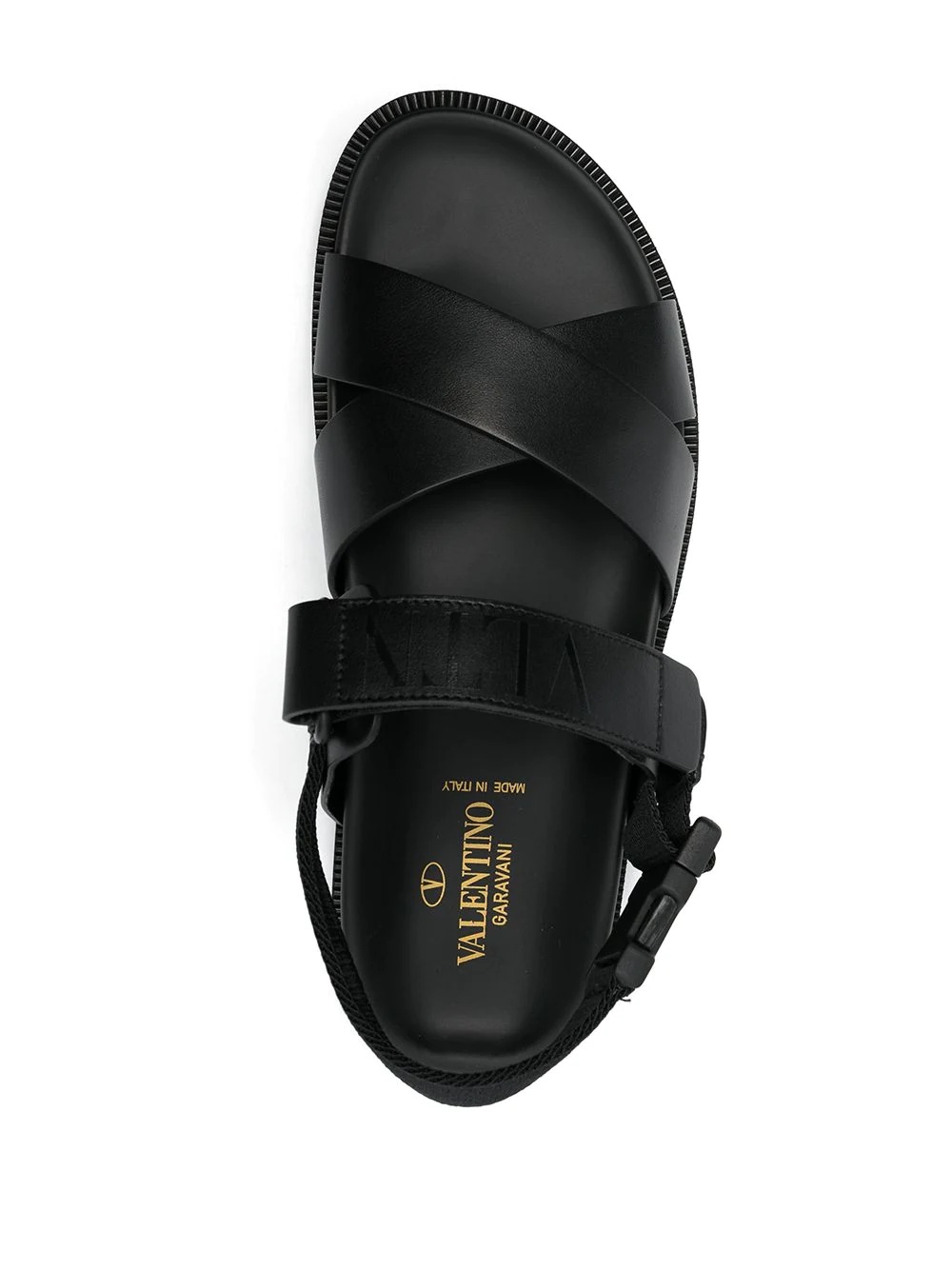 flat logo sandals - 4