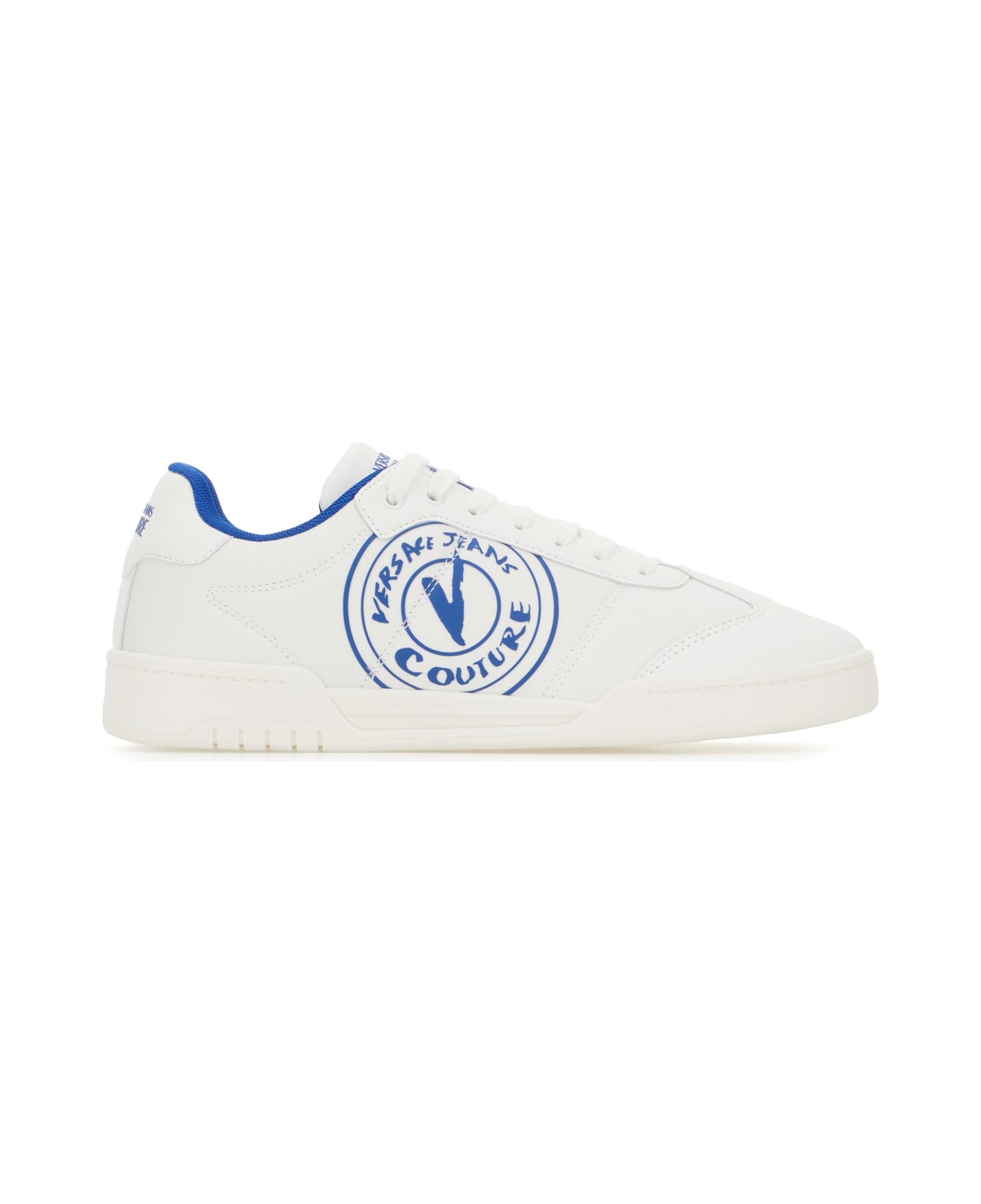 White Fabric Sneakers - 1