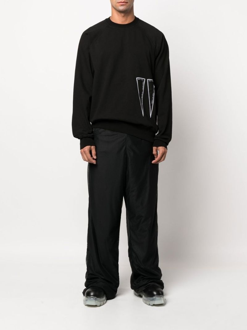 patch-detail long-sleeve sweatshirt - 2