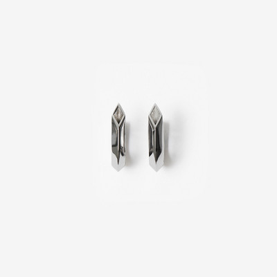 Burberry Silver Hollow Spike Earrings outlook