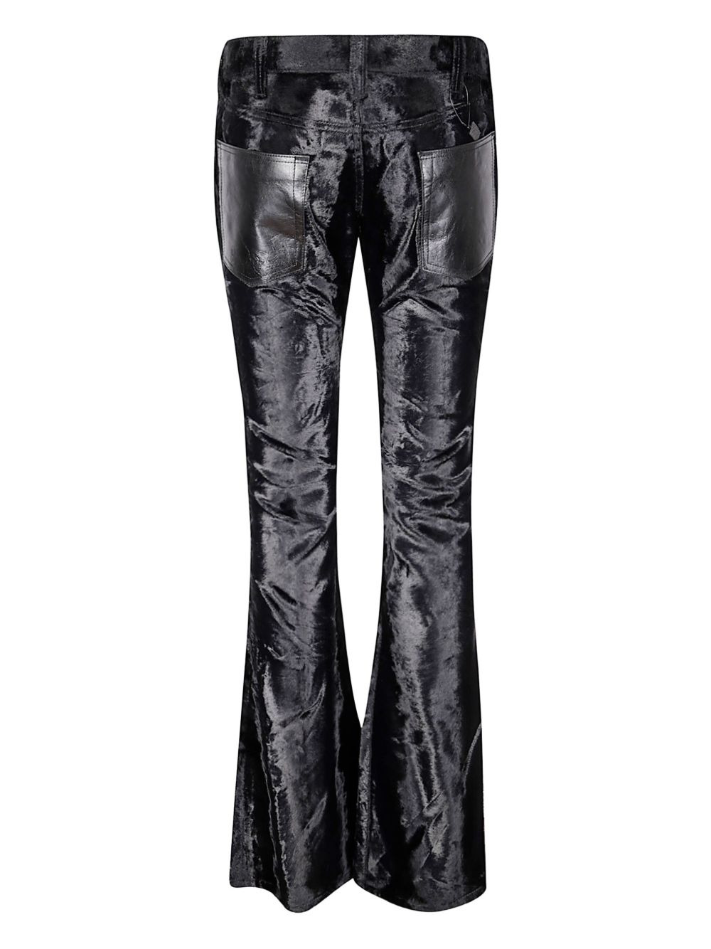 velvet-finish trousers - 2