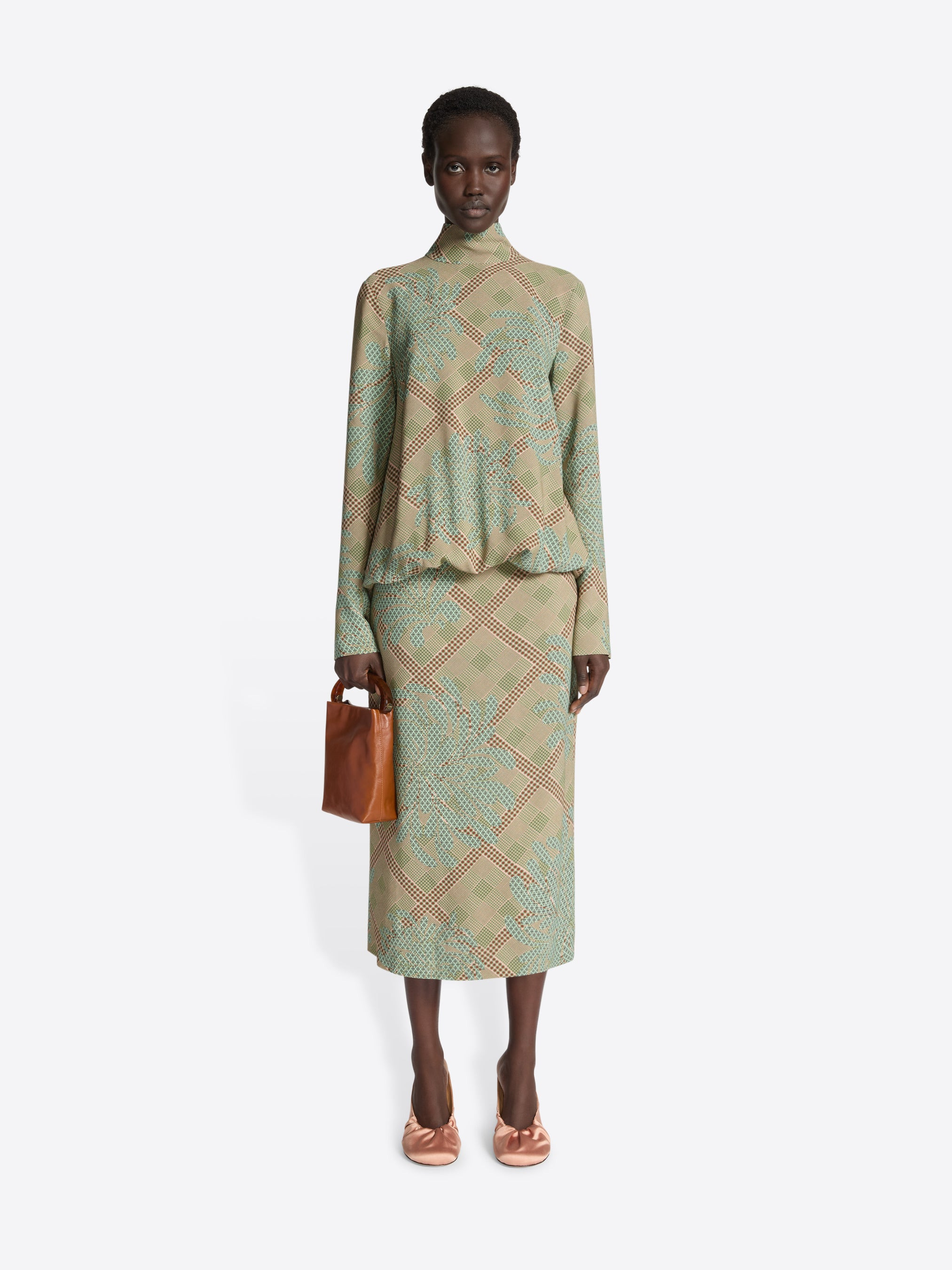 PRINTED VISCOSE DRESS - 2