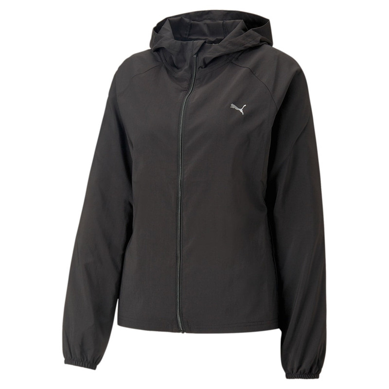 (WMNS) PUMA Run Fav Hood Woven Jacket 'Black' 523172-01 1