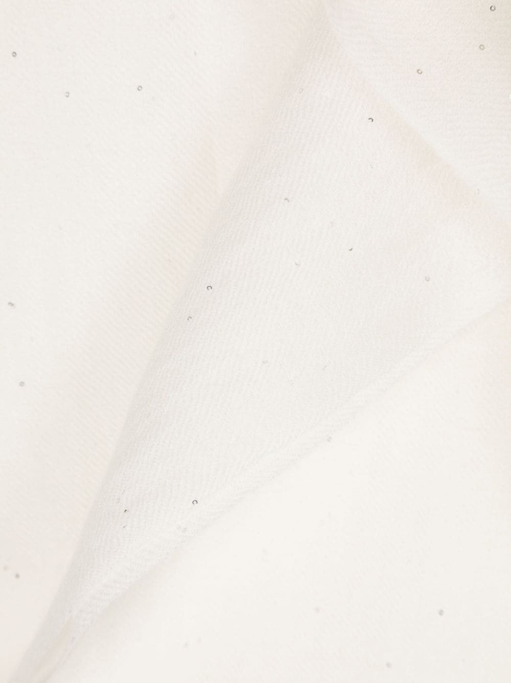 sequin-detail frayed-brim scarf - 3