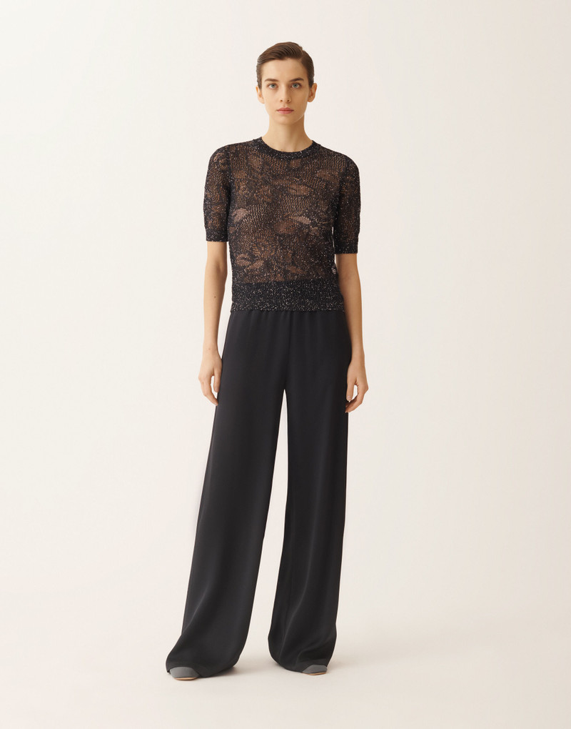 Sweater in midnight blue micro sequins 3