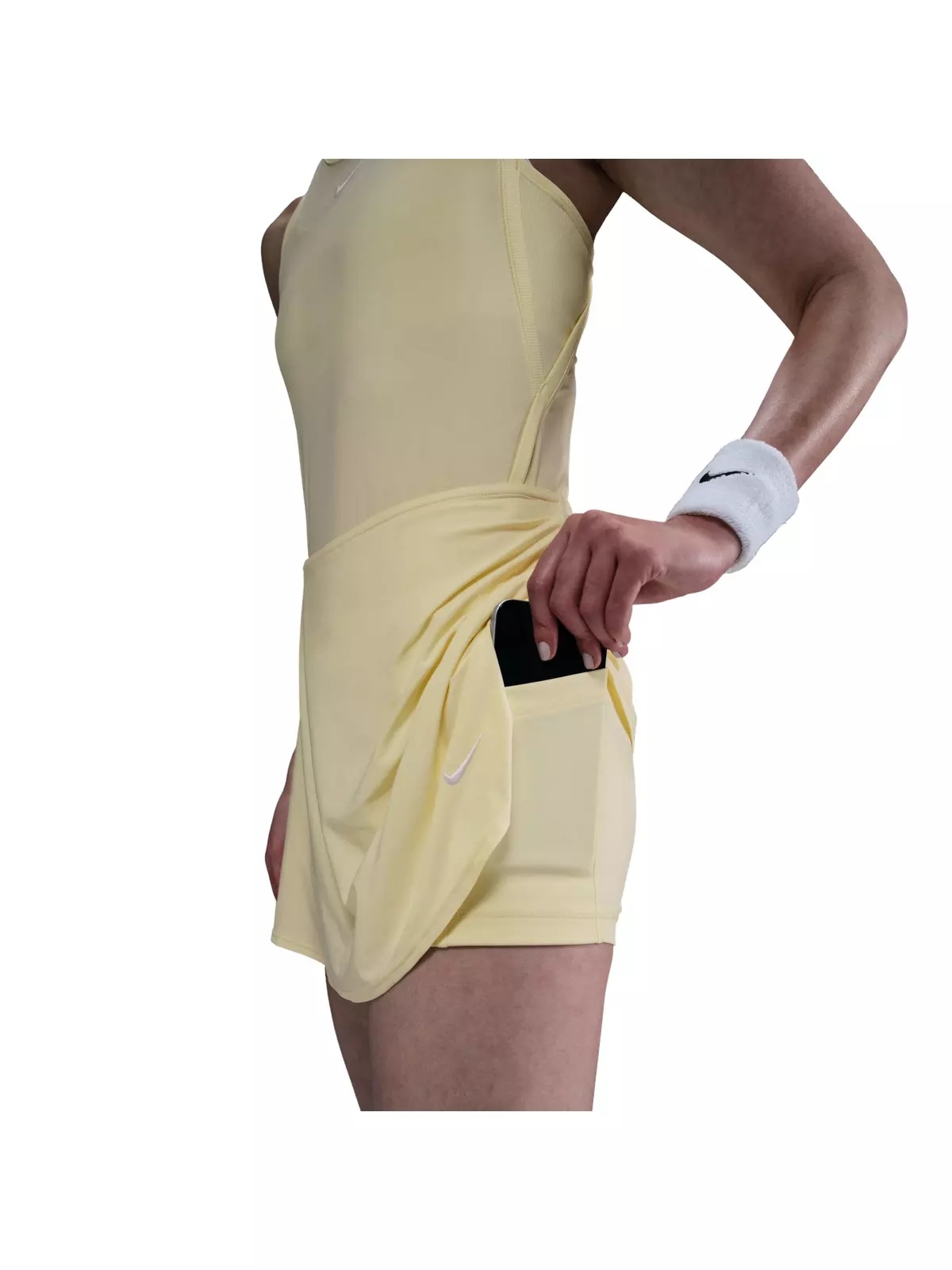 Women's Dri-FIT Victory Mid-Rise Short Flouncy Tennis Skirt -Yellow - 7