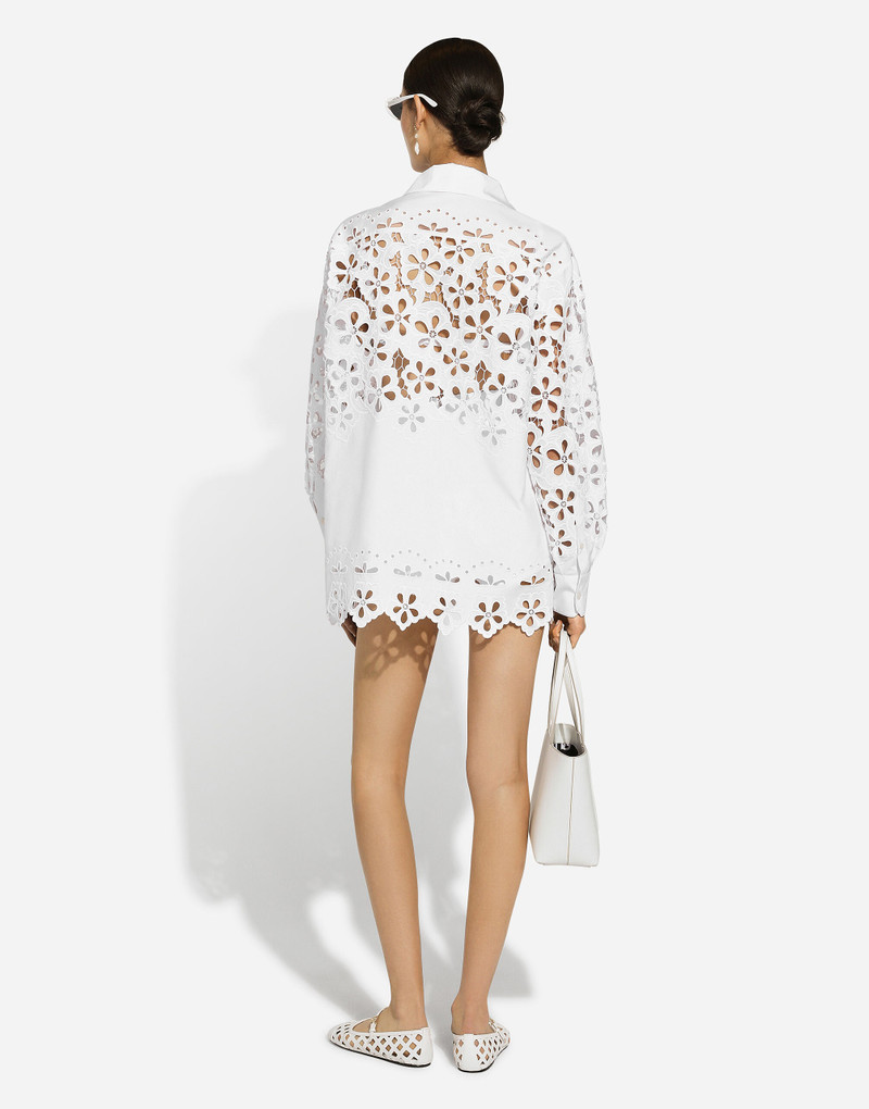 Oversize cotton shirt with cut-out detailing 3