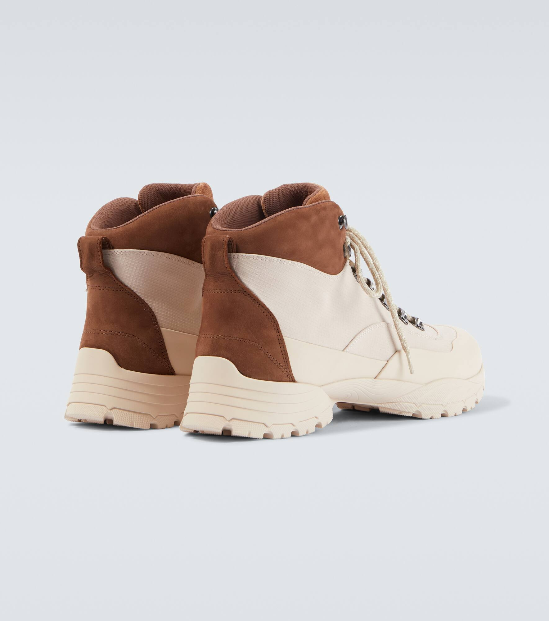 Suede-trimmed hiking boots - 6