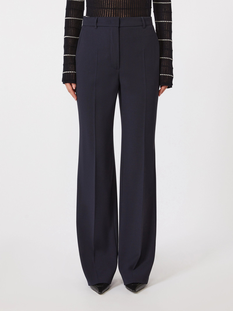 QUASAR Wool crepe trousers - NAVY 3