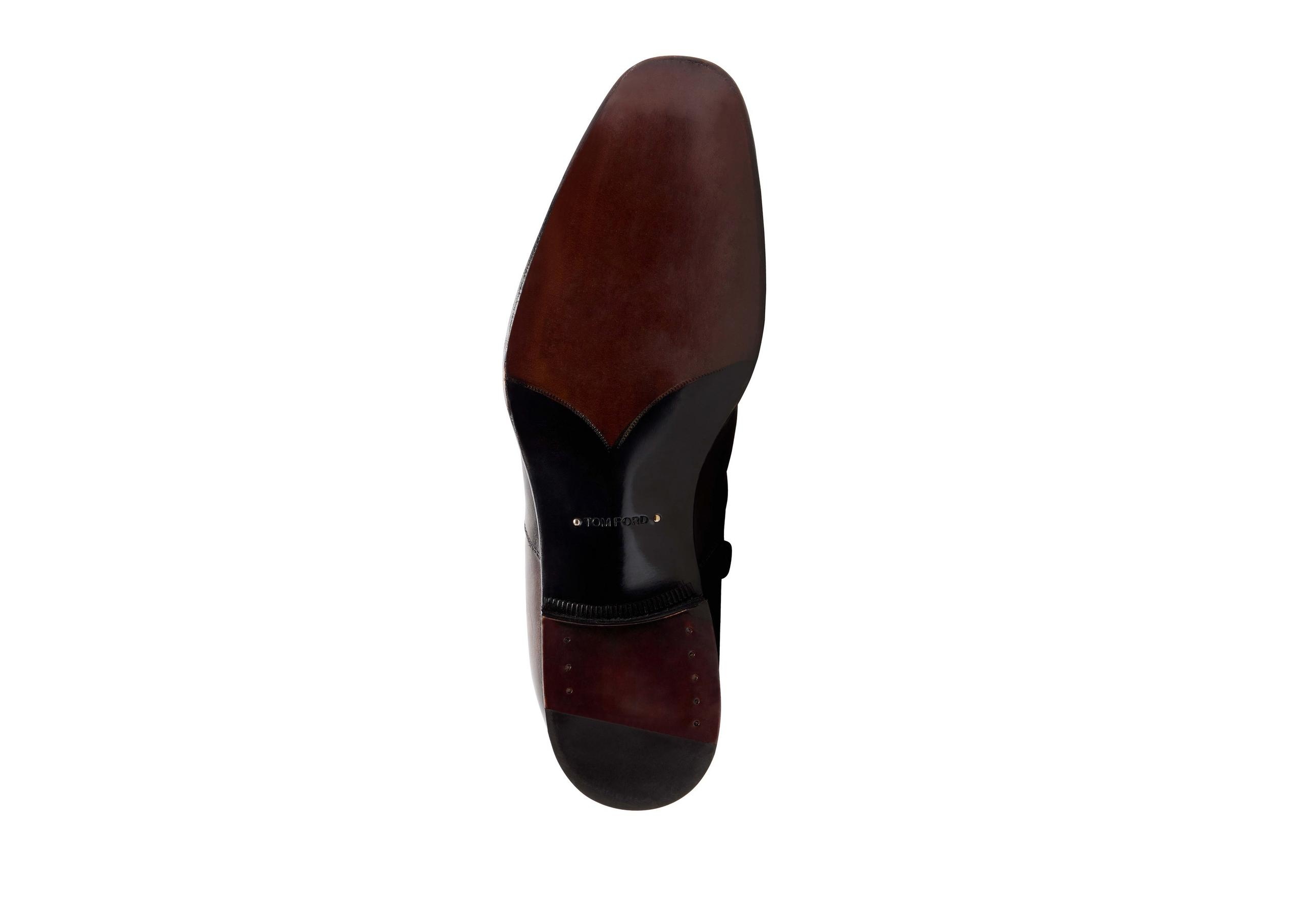 BURNISHED LEATHER EDGAR ZIP BOOT - 4