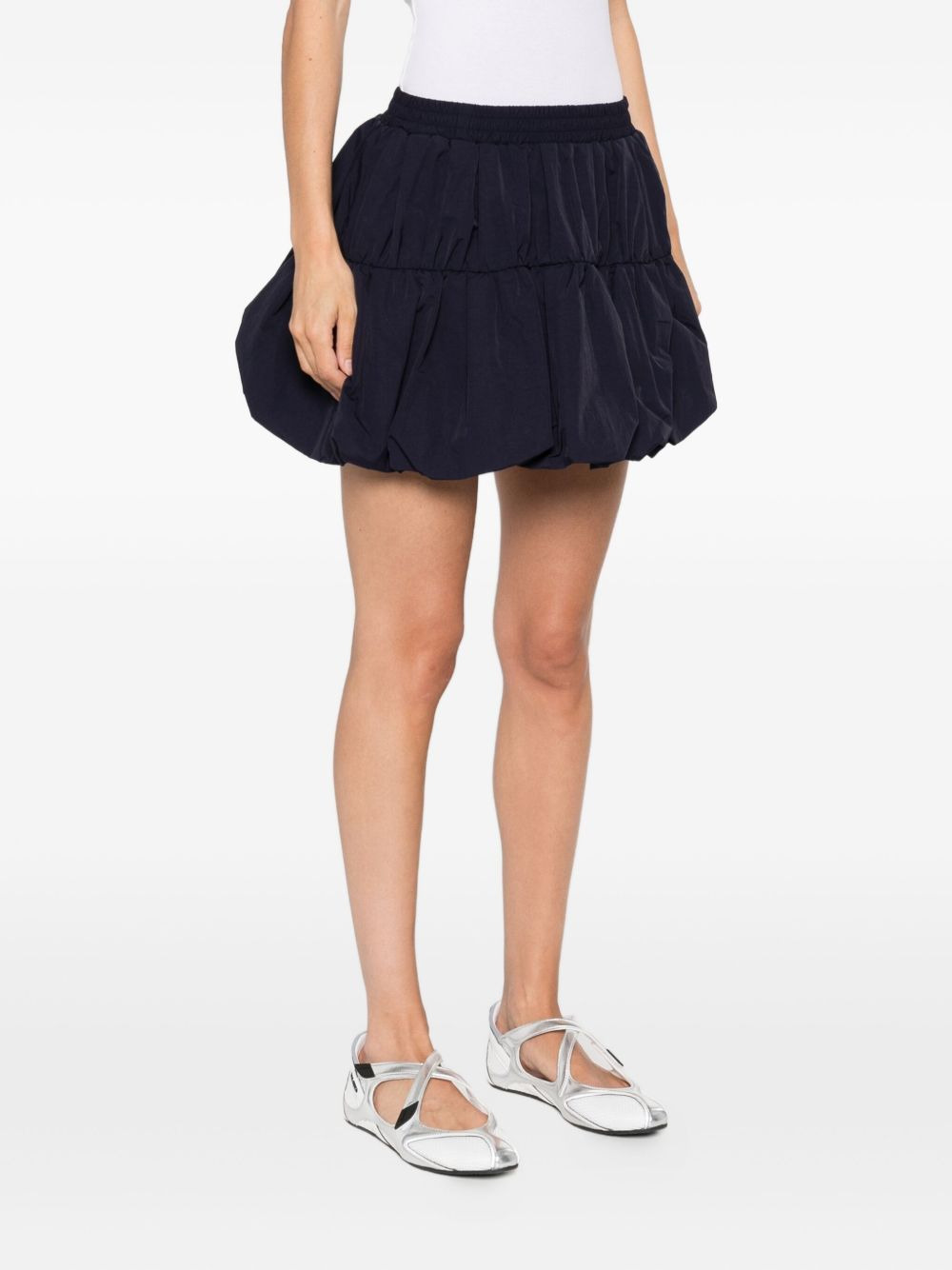Mirian bubble-hem ruffled mini skirt - 3