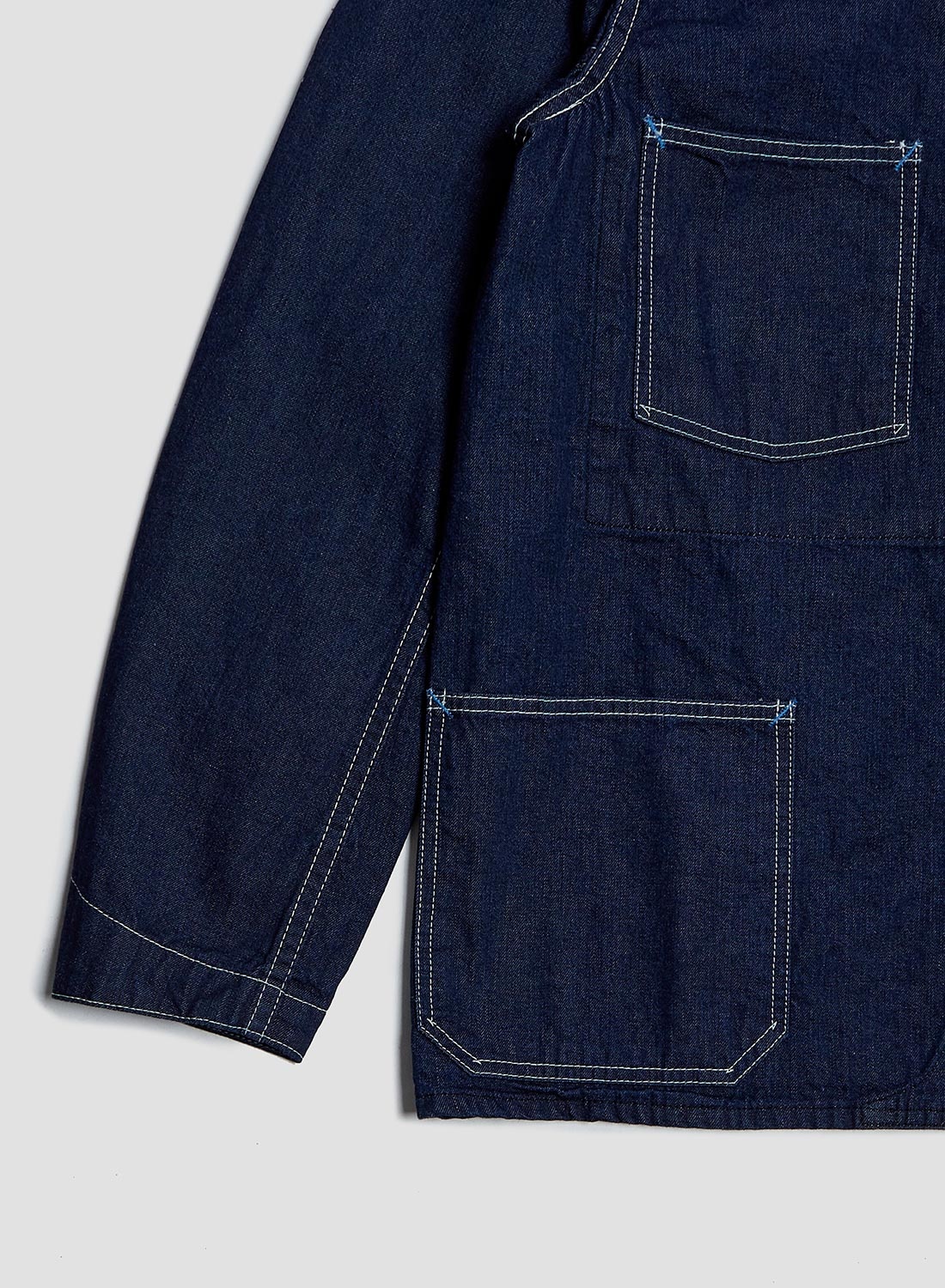 TCB Jeans Cathartt Chore Coat 10oz Indigo Denim - 4