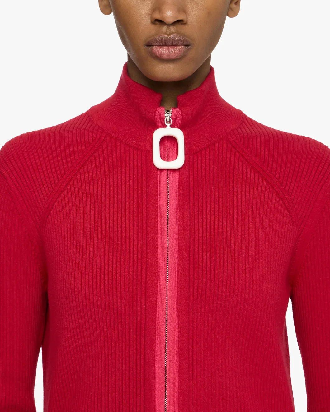 FITTED ZIP UP CARDIGAN - 6