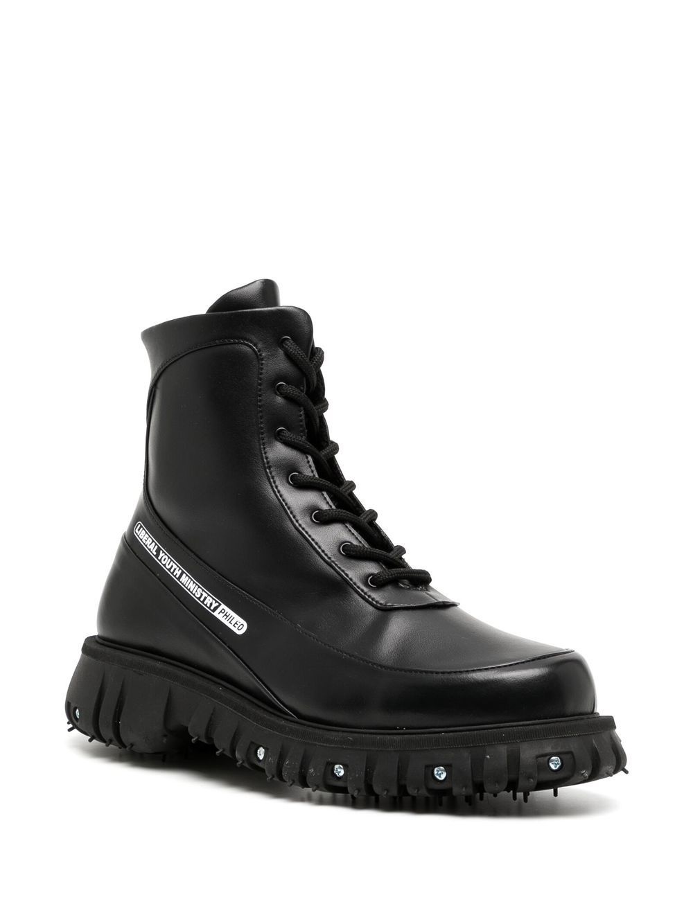 screw-detail leather ankle boots - 2