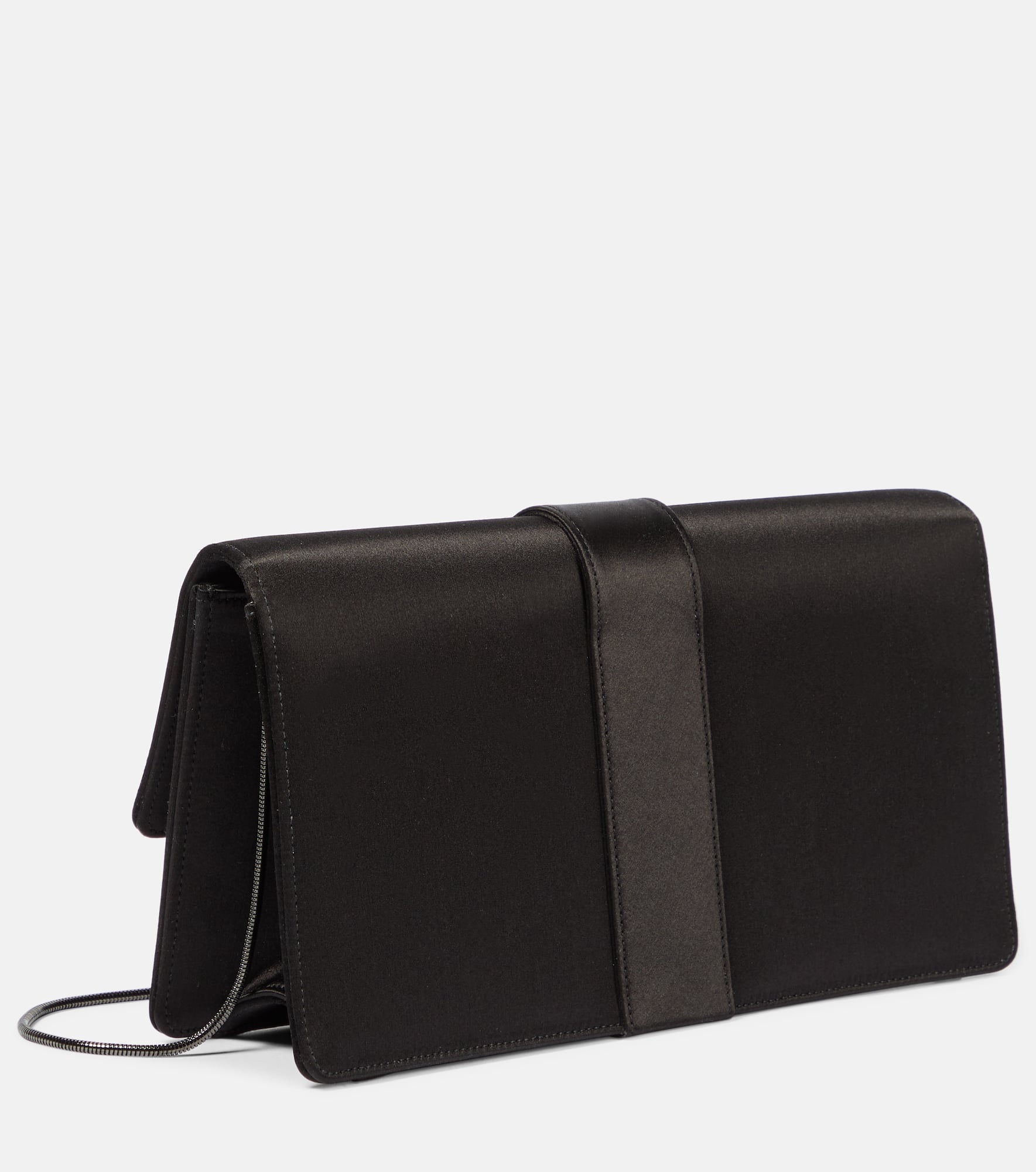 Capri embellished satin clutch - 5