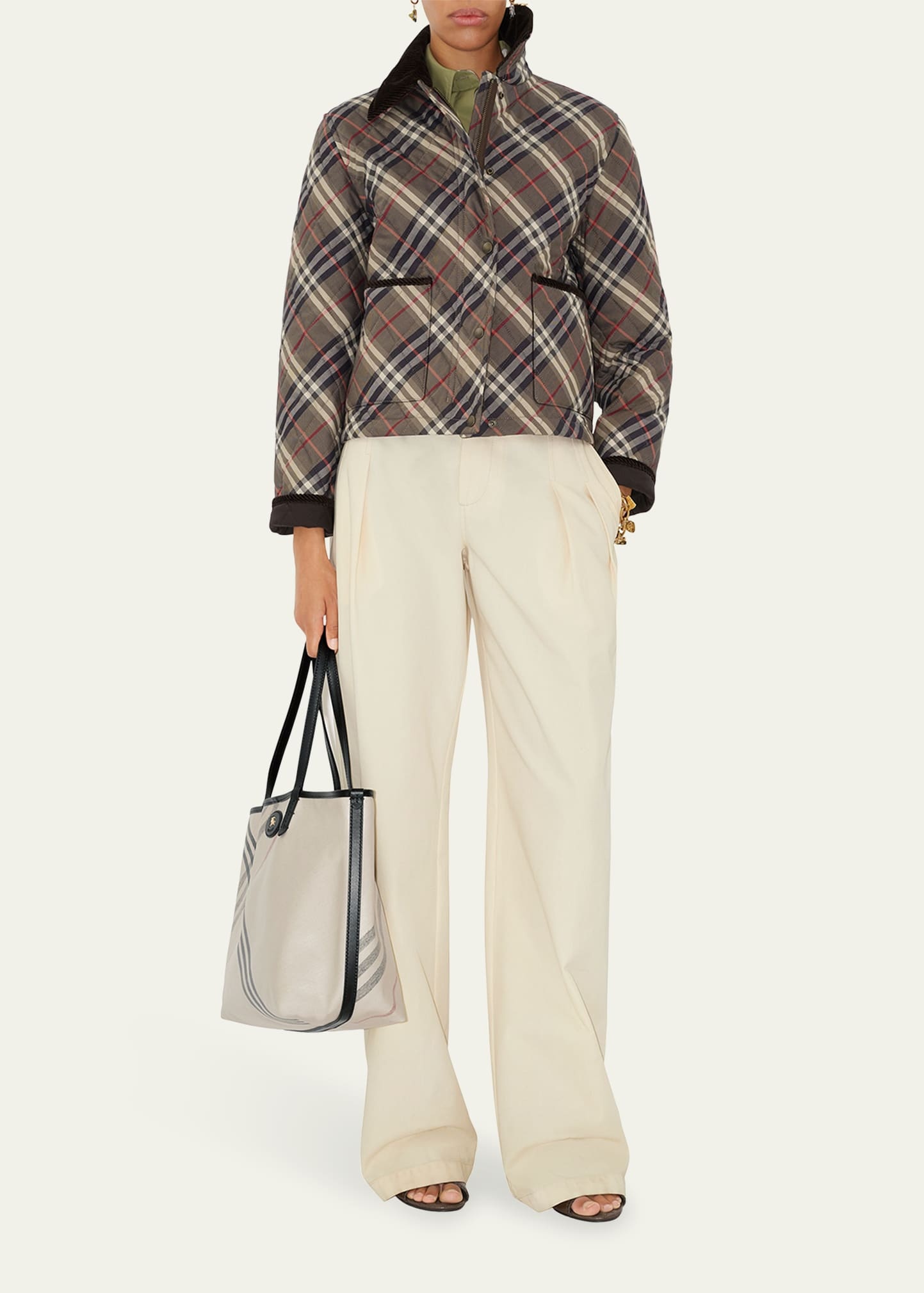Oldham Check Quilted Barn Jacket - 2