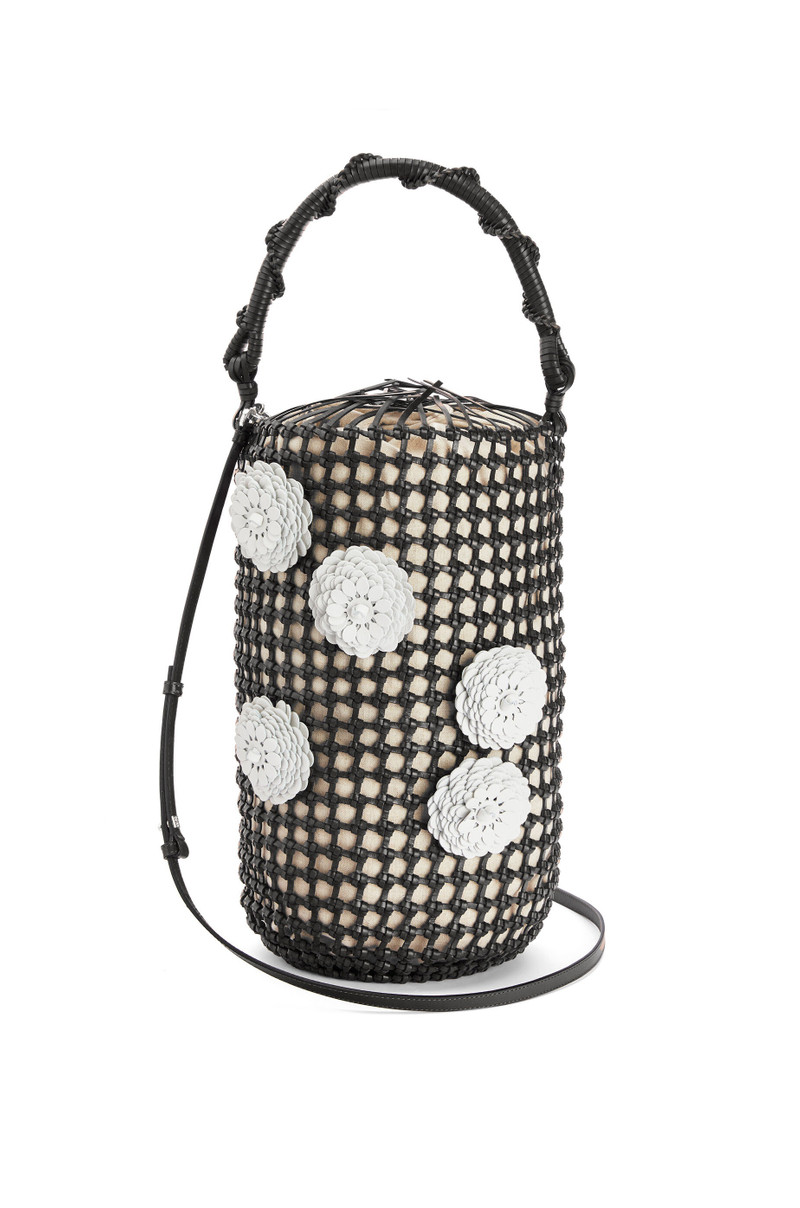 Flower Bucket mesh bag in calfskin 1
