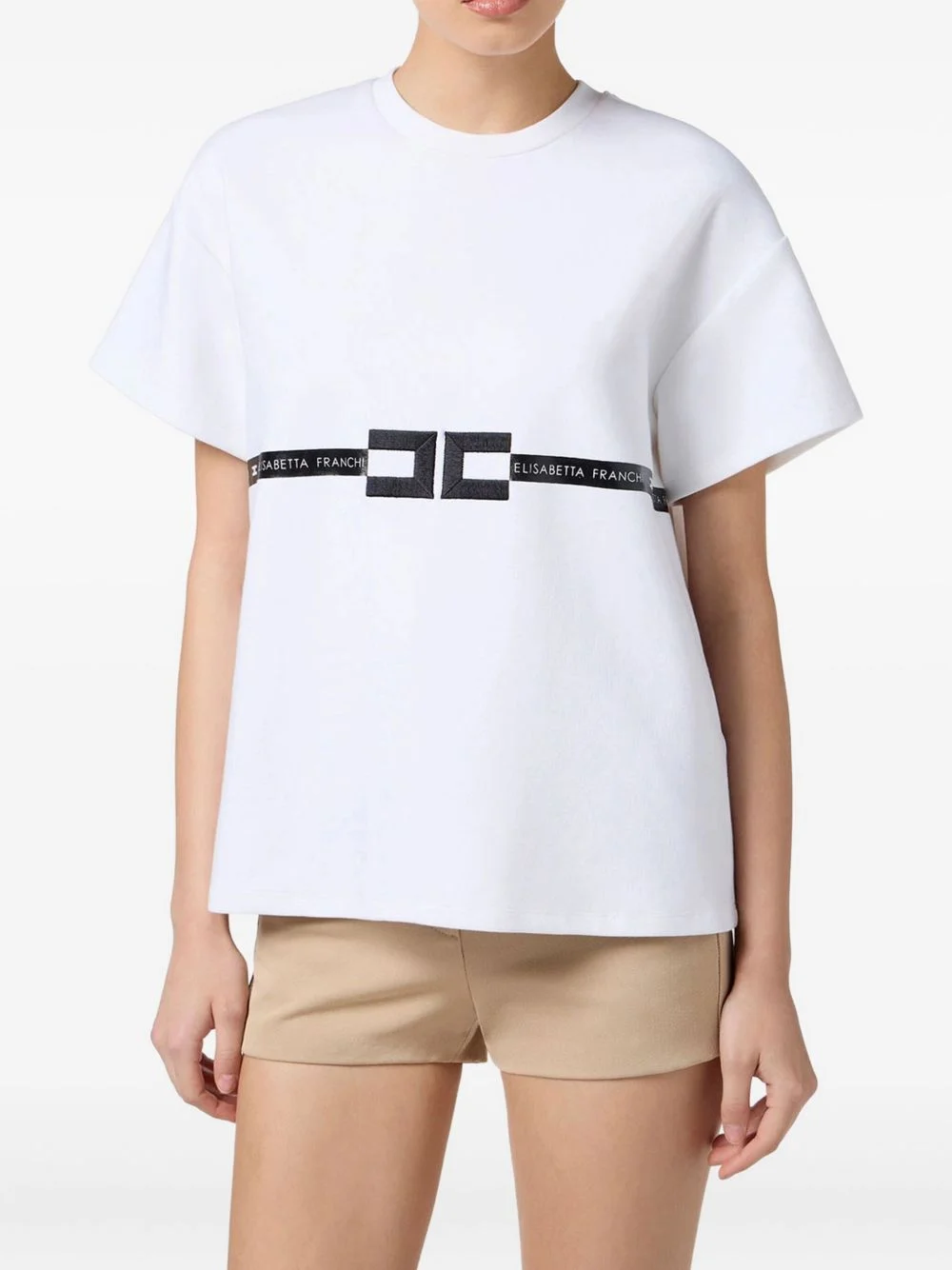 logo-detail short-sleeve T-shirt - 1