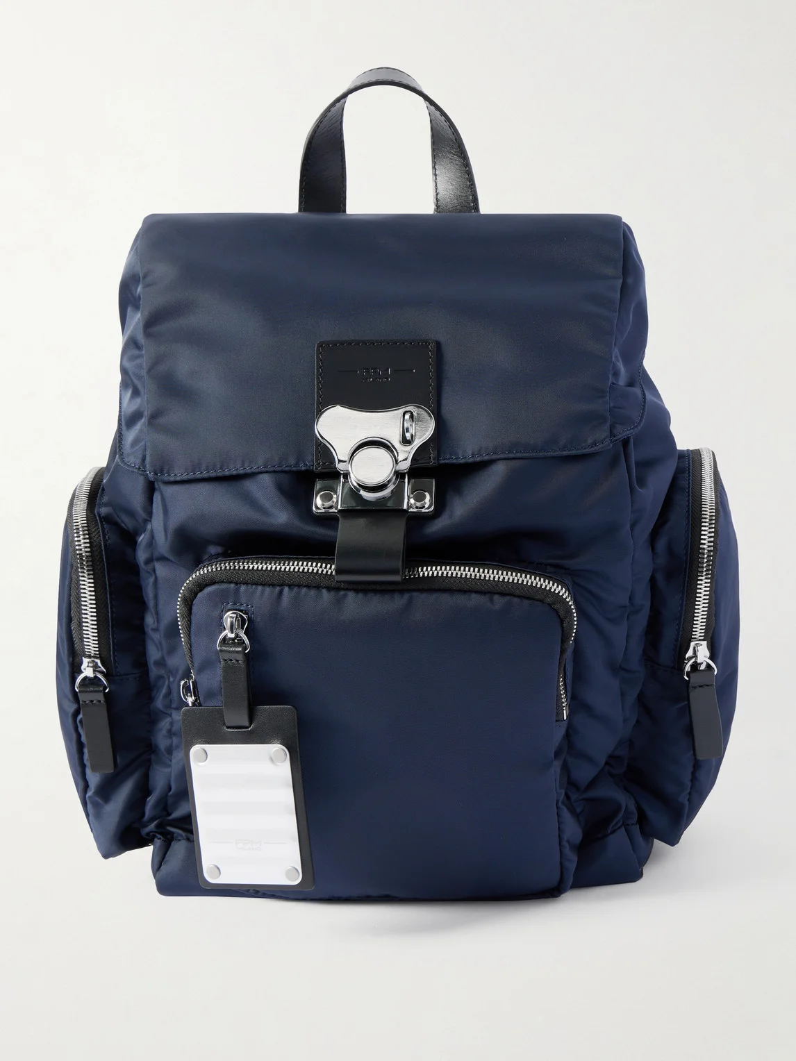 Bank on the Road Butterfly PC Small Leather-Trimmed ECONYL® Backpack - 1