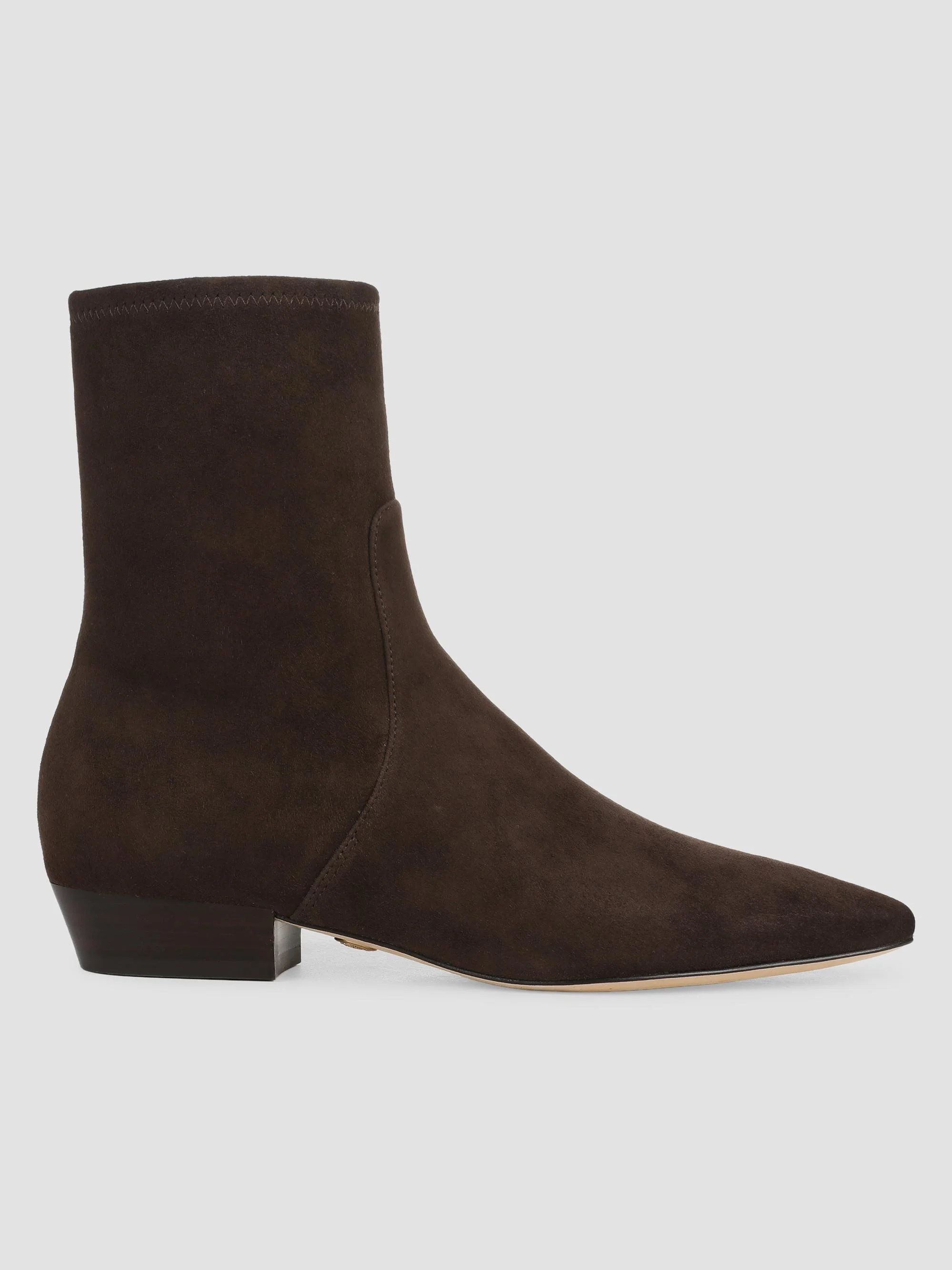 Women's Glinda 25MM Suede Ankle Boots - Espresso - 1