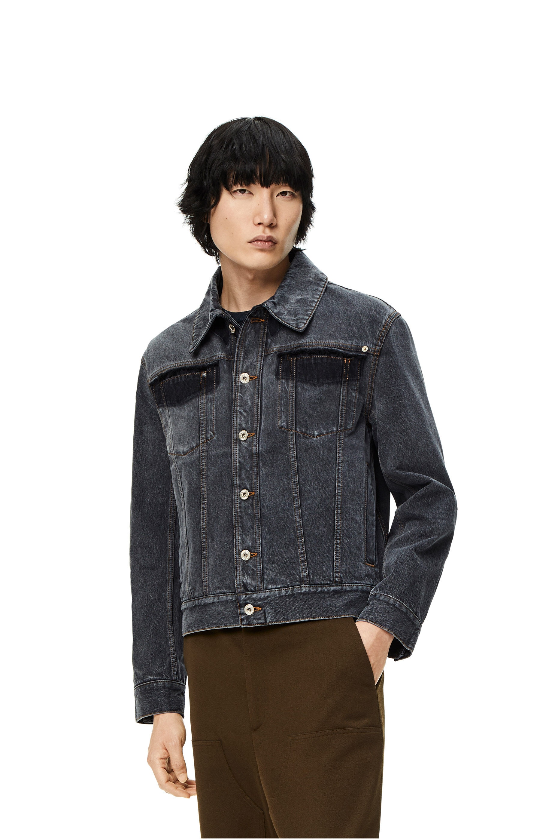 Jacket in faded denim - 3
