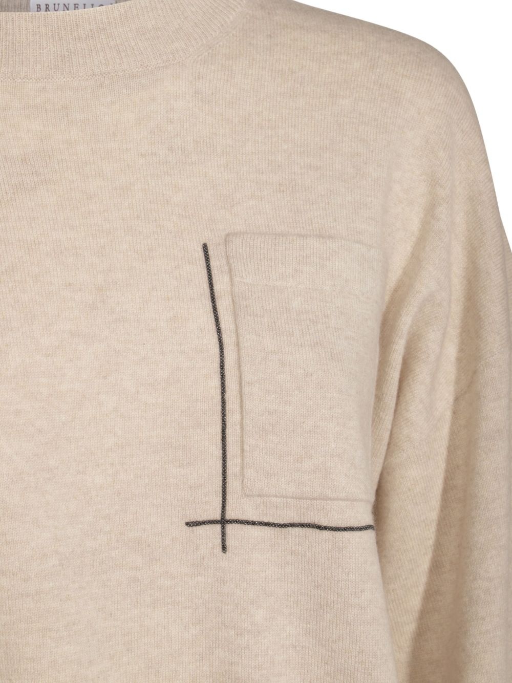 Monili chain-detail sweater - 2
