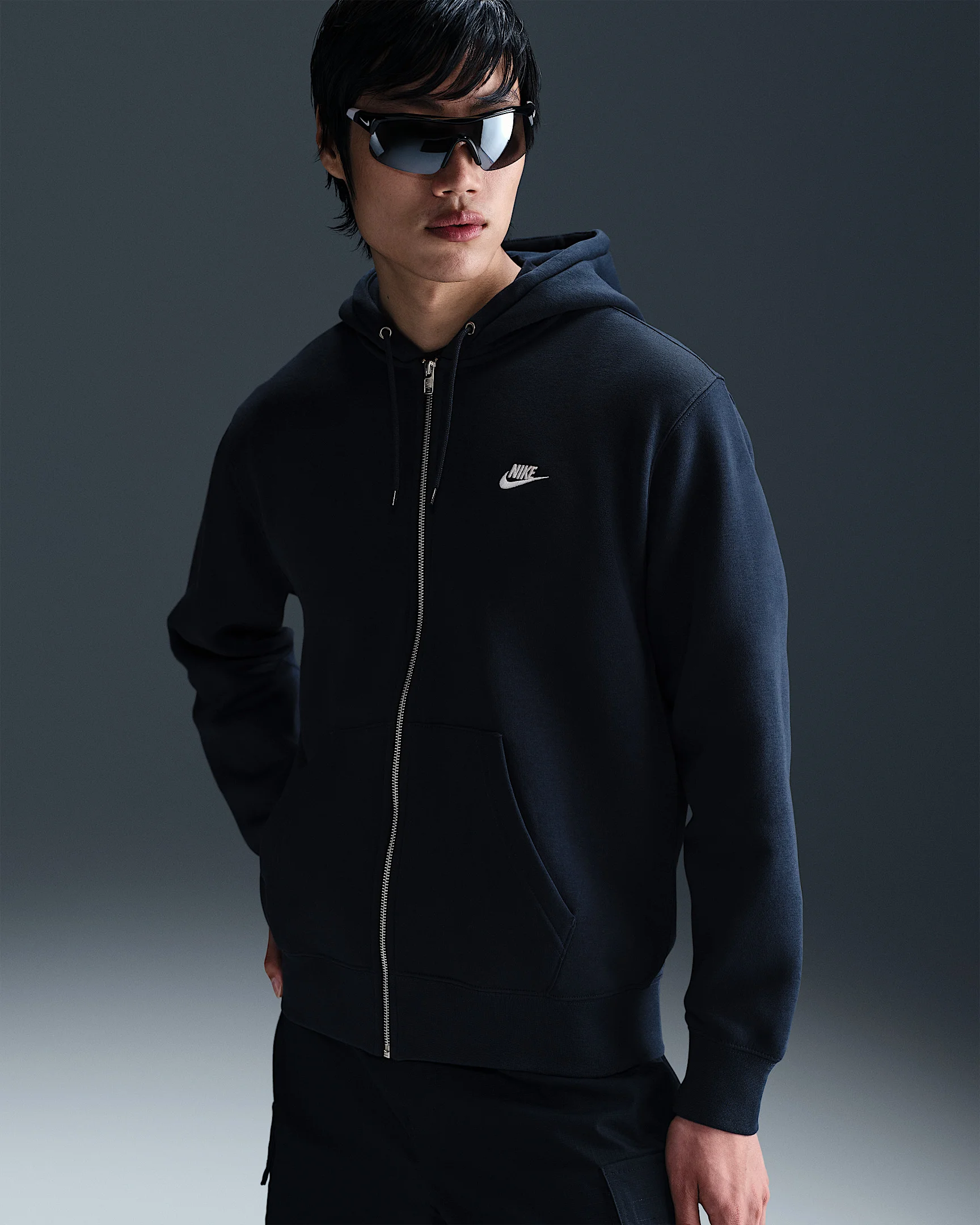 Nike Club Men's Full-Zip Fleece Hoodie - 1