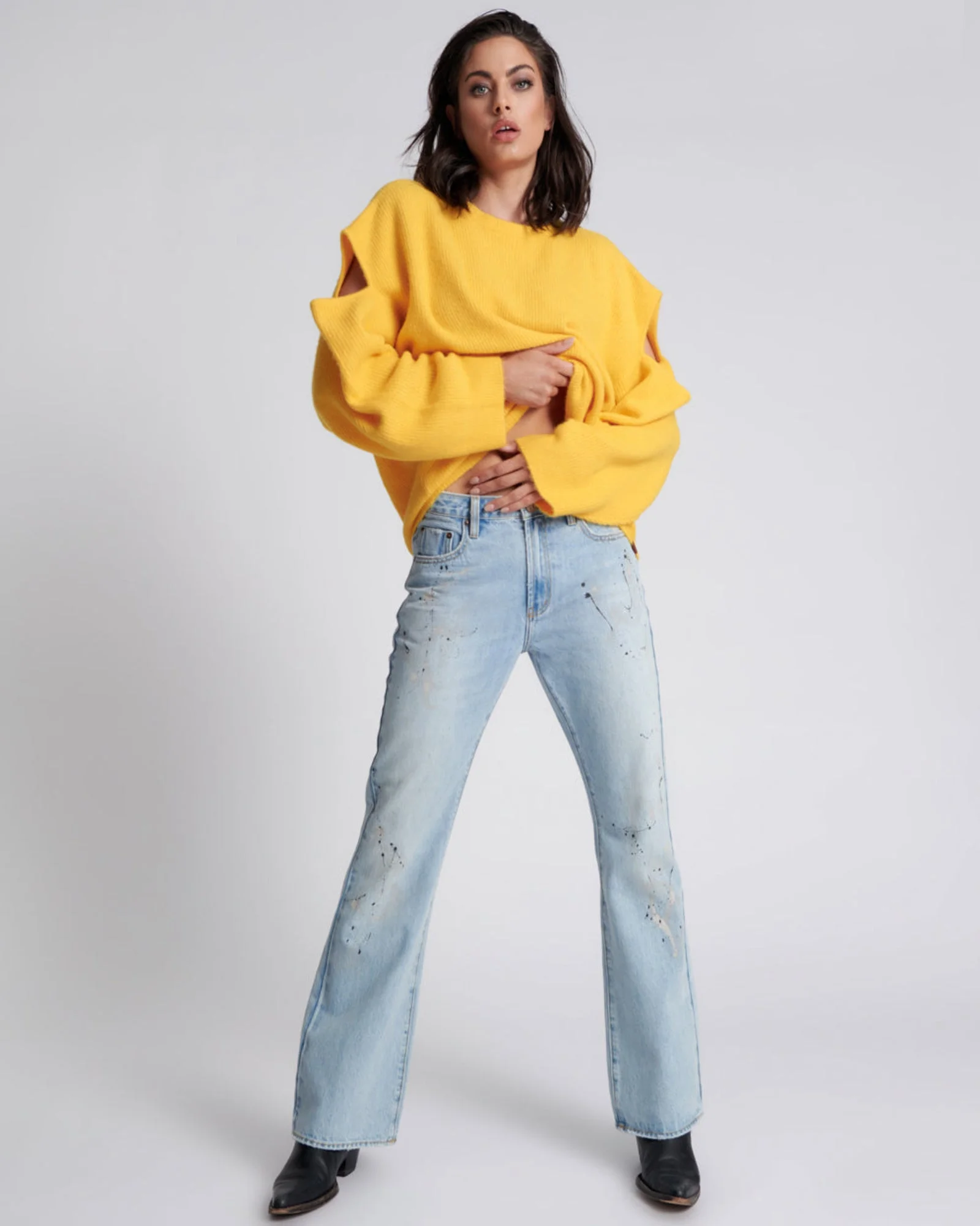 Charlie High Waist Slim Flared Denim Jeans - Fleetwood Artiste - 1