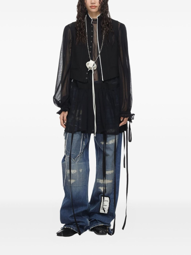 Ann Demeulemeester Misa fitted vest outlook