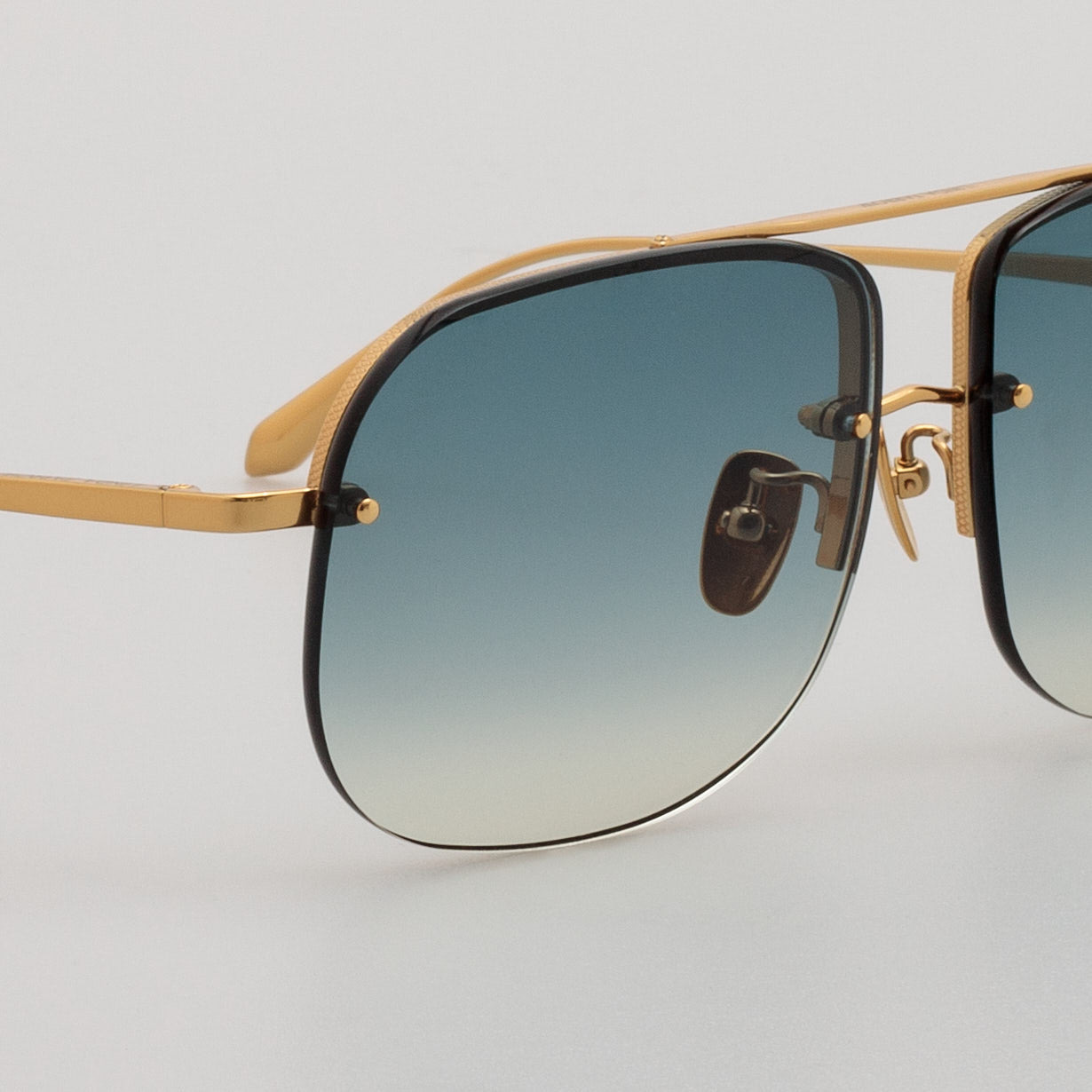 Seren Aviator Sunglasses in Aqua - 7