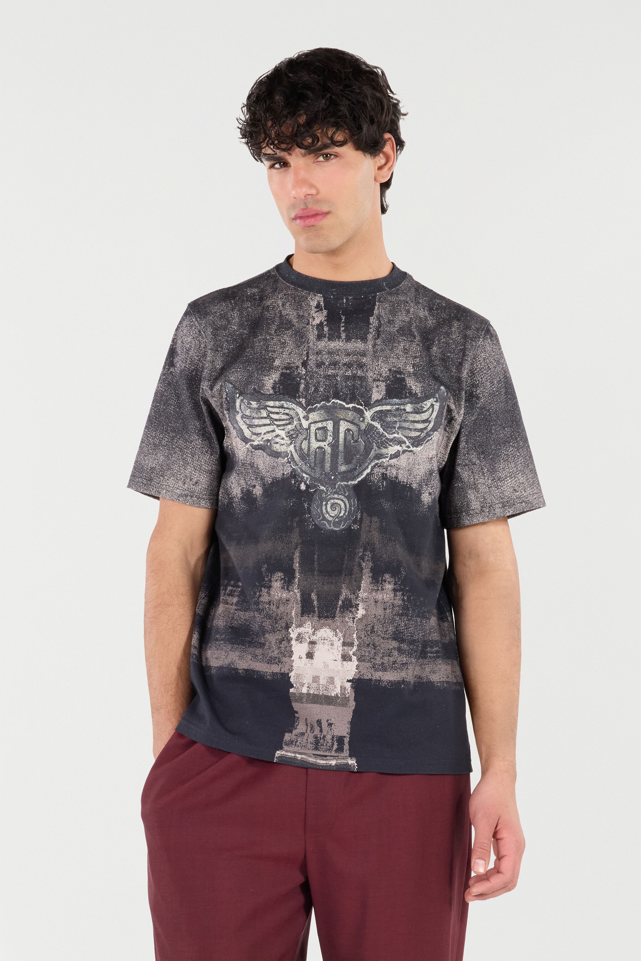 T-Shirt With Winged Monogram - 3