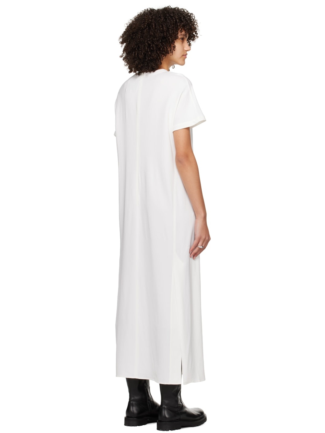 Off-White Zip Maxi Dress - 3