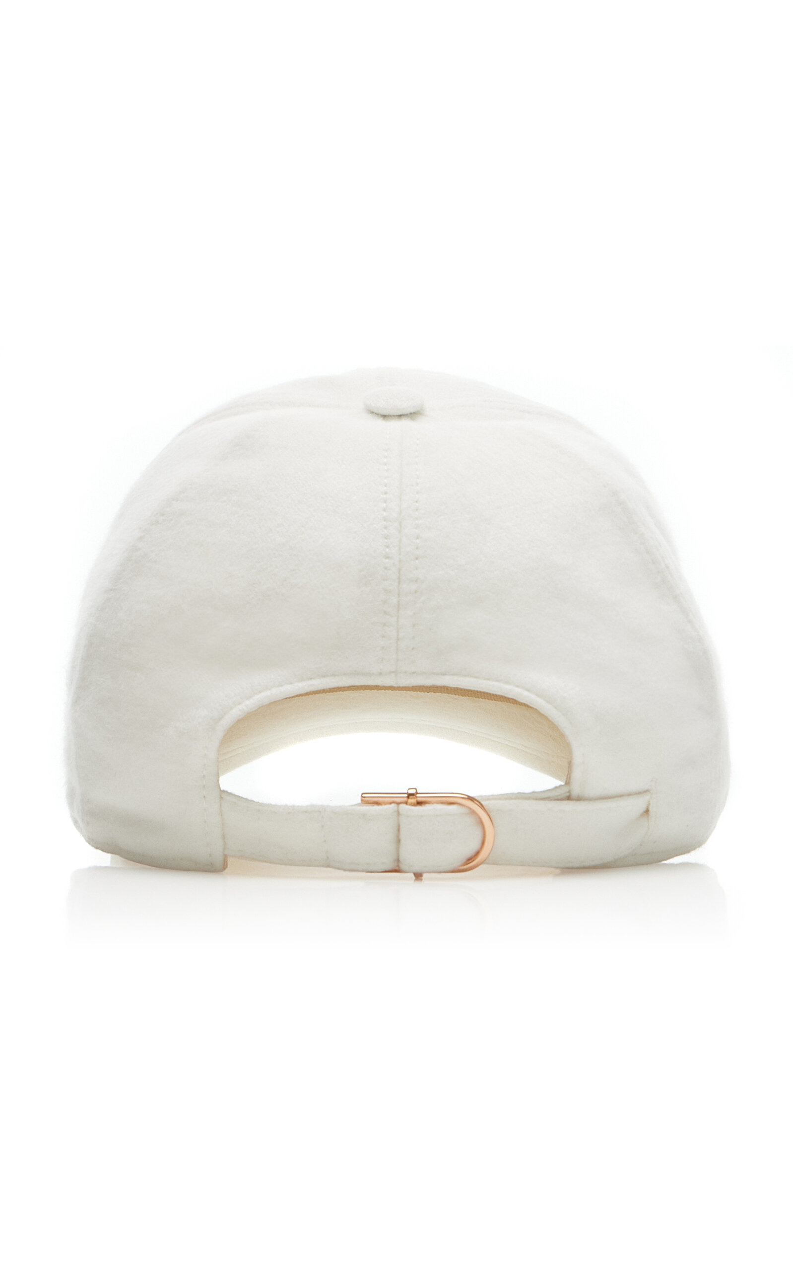 Zed Silk-Cashmere Boucle Baseball Hat ivory - 3