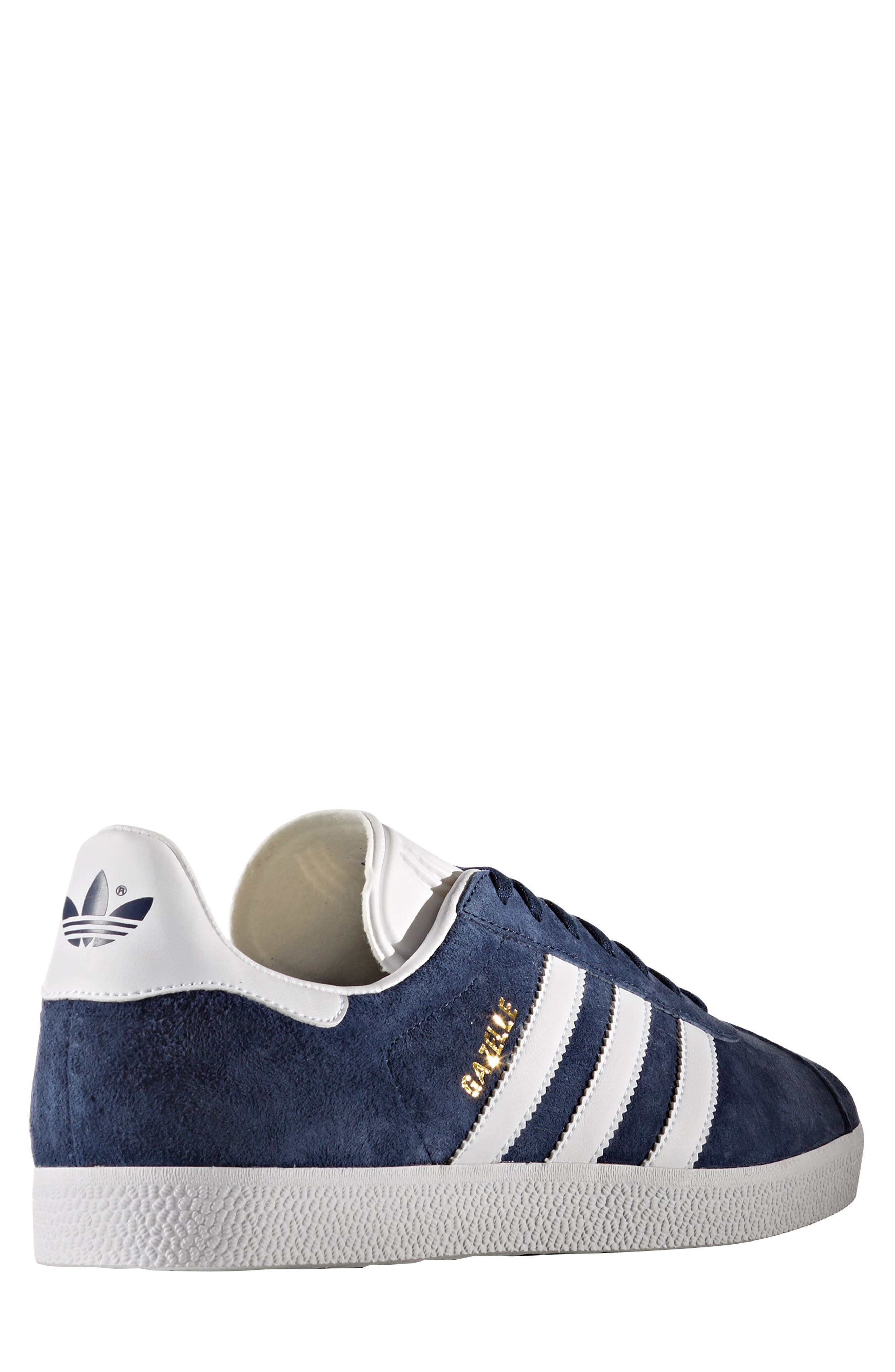 adidas Gazelle Sneaker in Collegiate Navy/white/gold Met at Nordstrom - 7