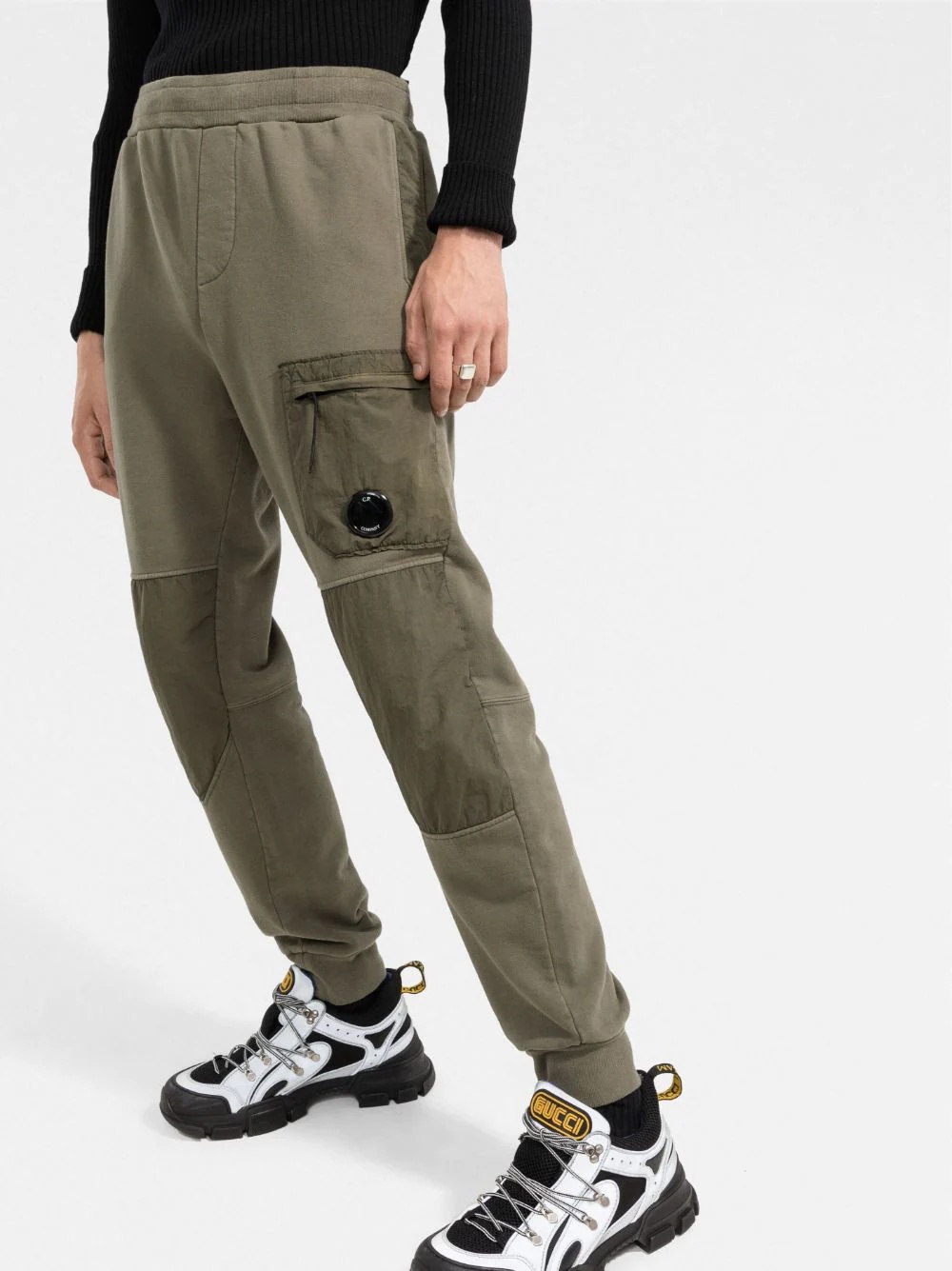 goggle detail panelled trackpants - 3