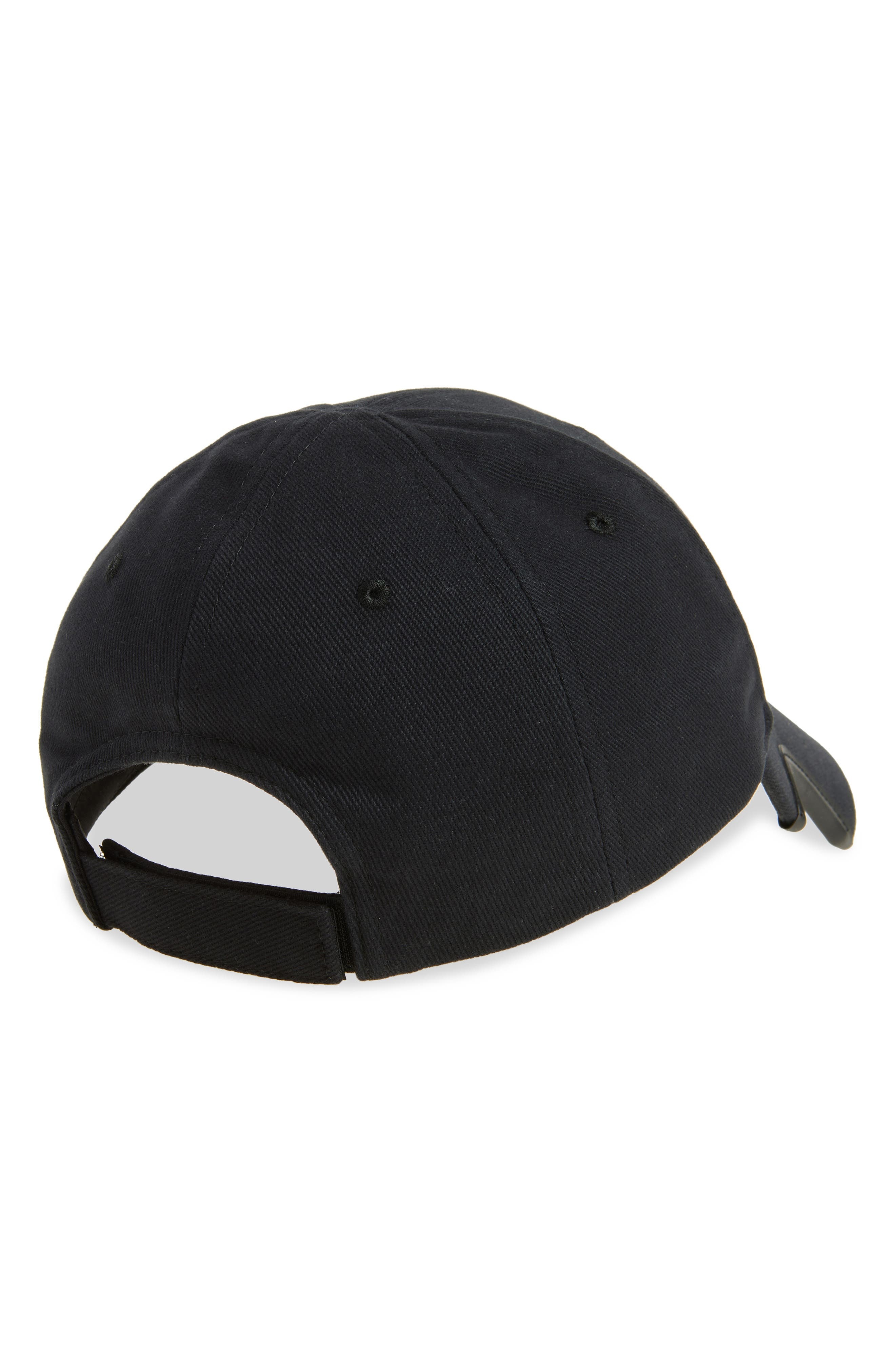 Balenciaga x Automobili Lamborghini Logo Embroidered Adjustable Baseball Cap in 1000 Black at Nordst - 3